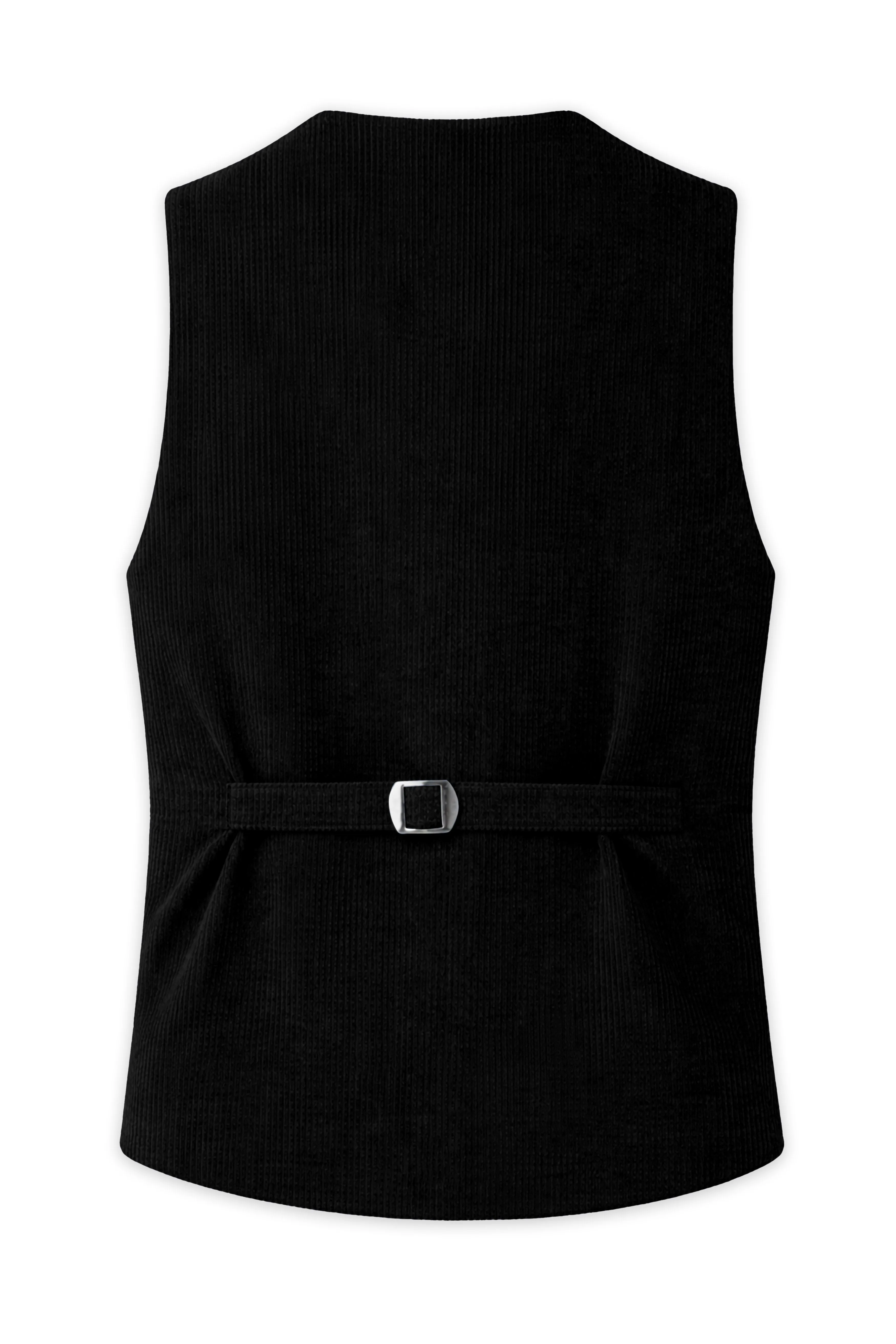 Jadenzo-Jade Black Corduroy Waistcoat sold by French Crown product image thumbnail 4