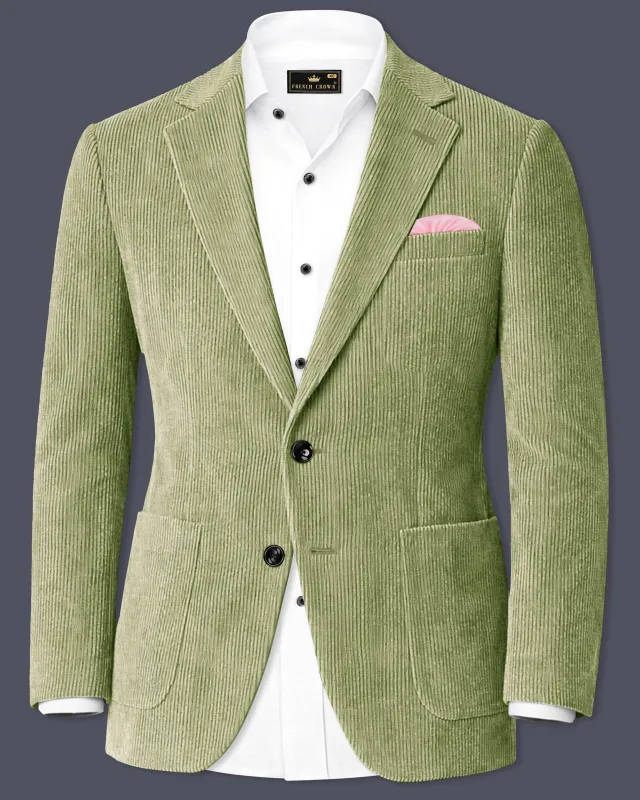 Aurethist-Thistle Green Corduroy Single Breasted Sports Blazer sold by French Crown