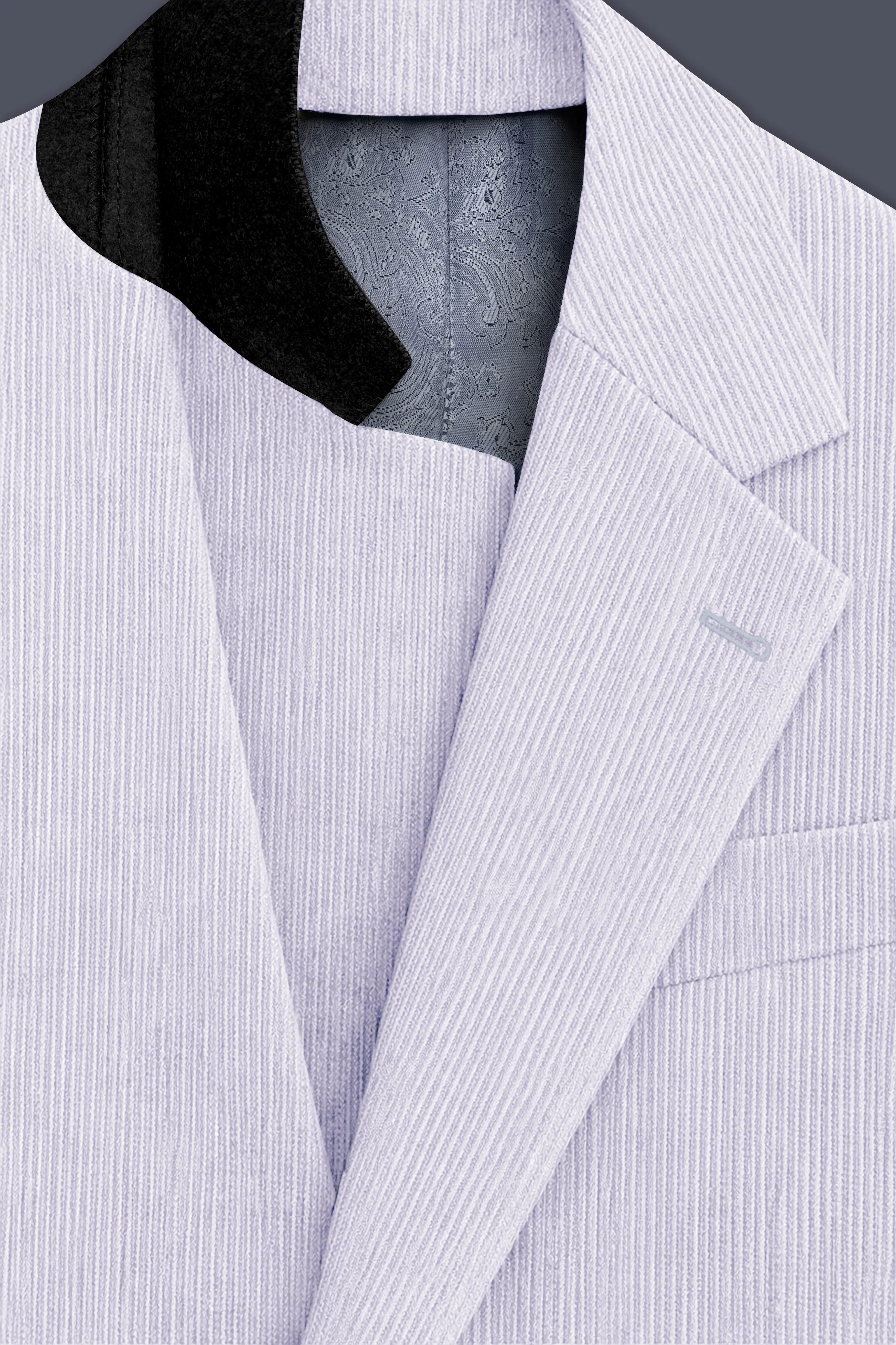 Auremerc-Mercury Gray Corduroy Single Breasted Sports Blazer sold by French Crown product image thumbnail 4