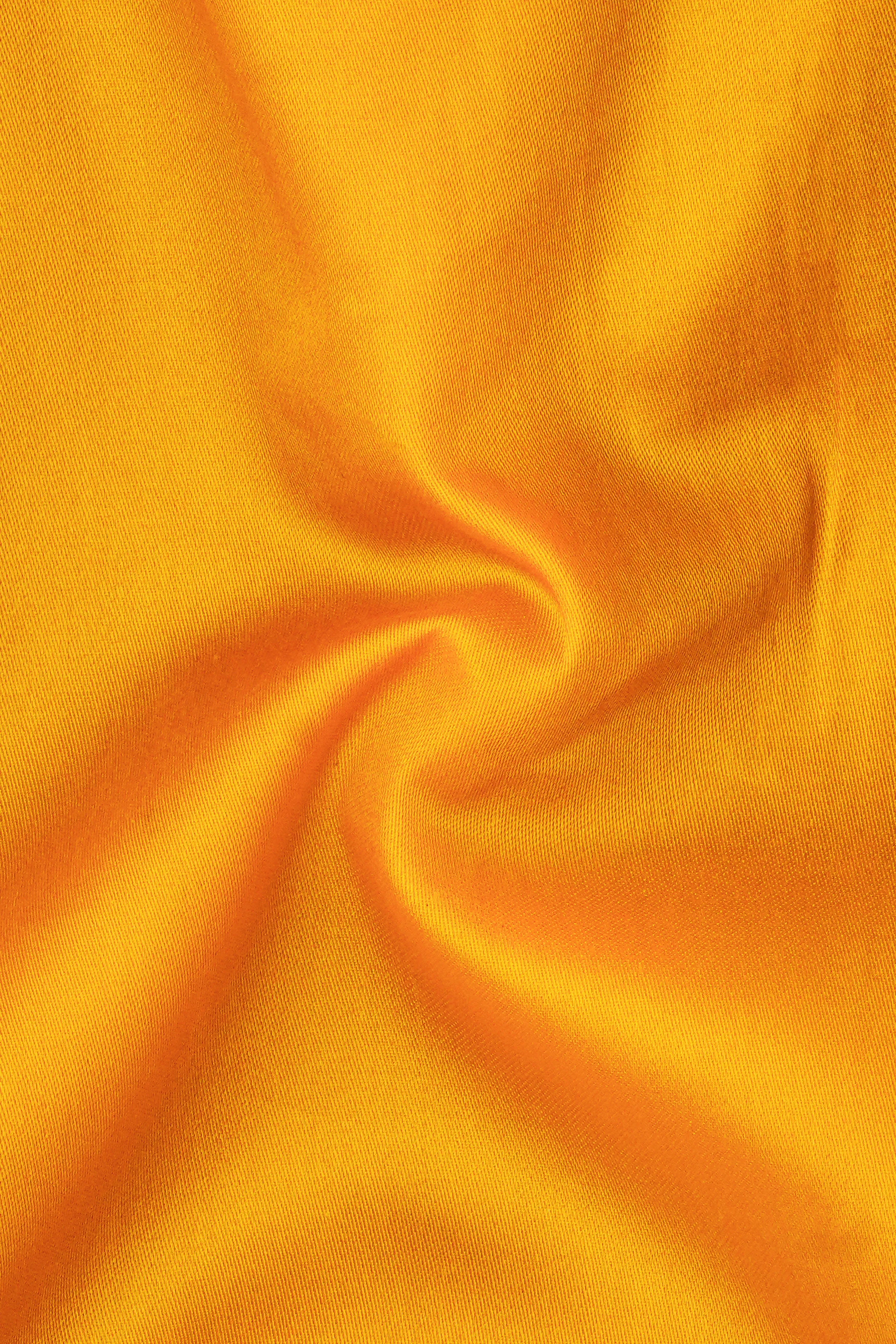 Zestine-Squash Orange Subtle Sheen Super Soft Premium Cotton Dress Tuxedo Shirt sold by French Crown product image thumbnail 3