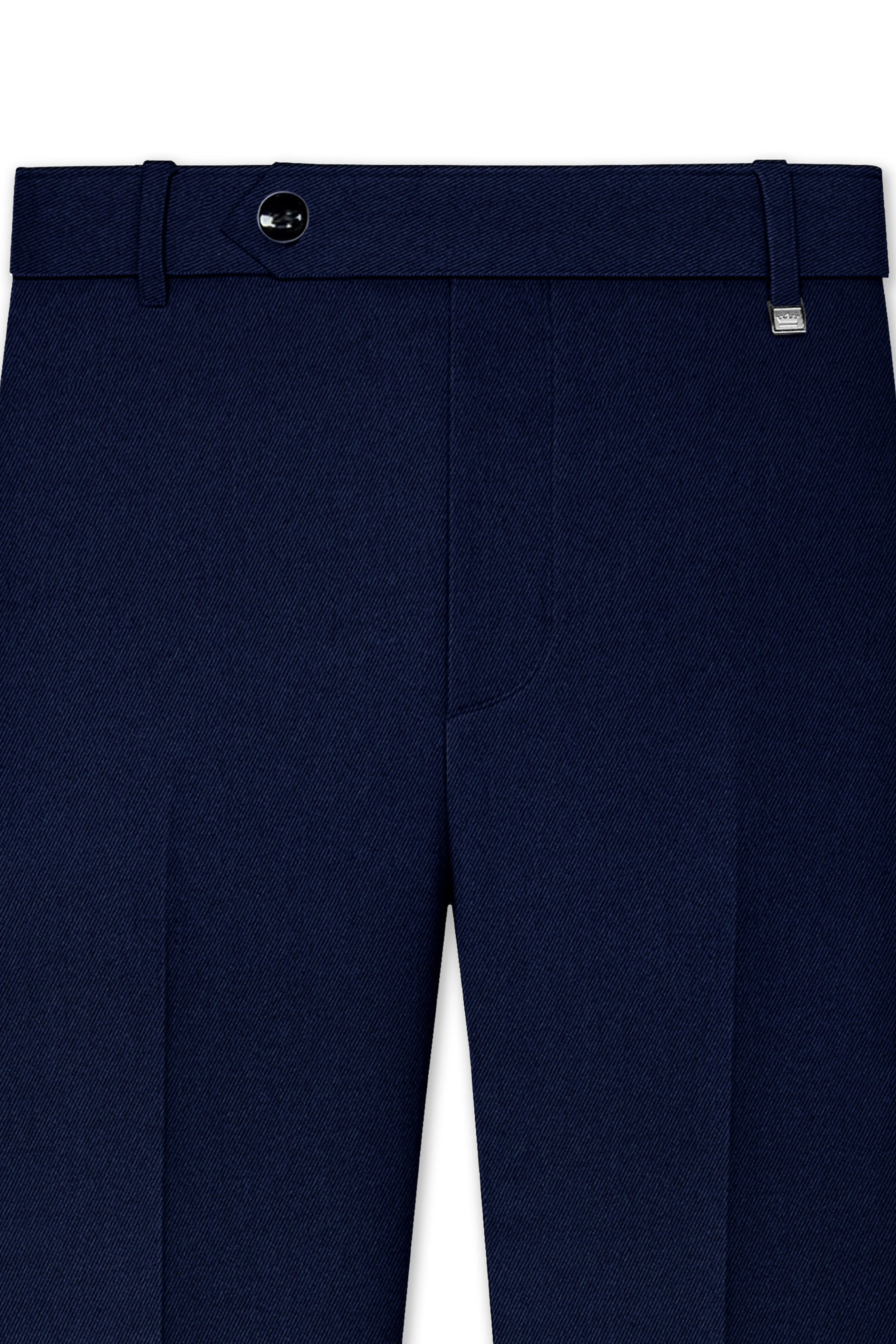 Mirage Blue Wool Rich Pant sold by French Crown product image thumbnail 4
