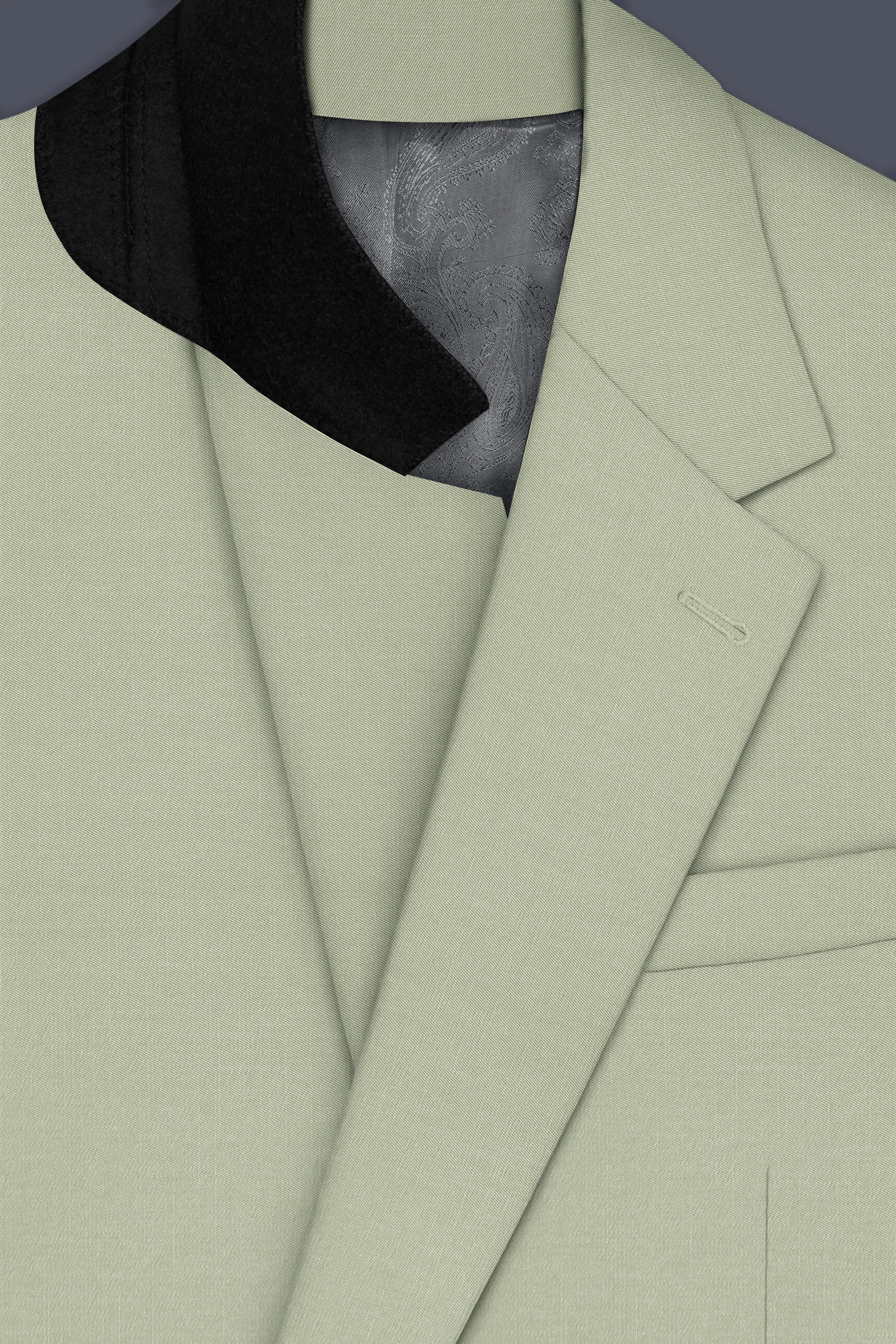 Virenza-Spring Green Wool Rich Single Breasted Slight Stretch Suit sold by French Crown product image thumbnail 5