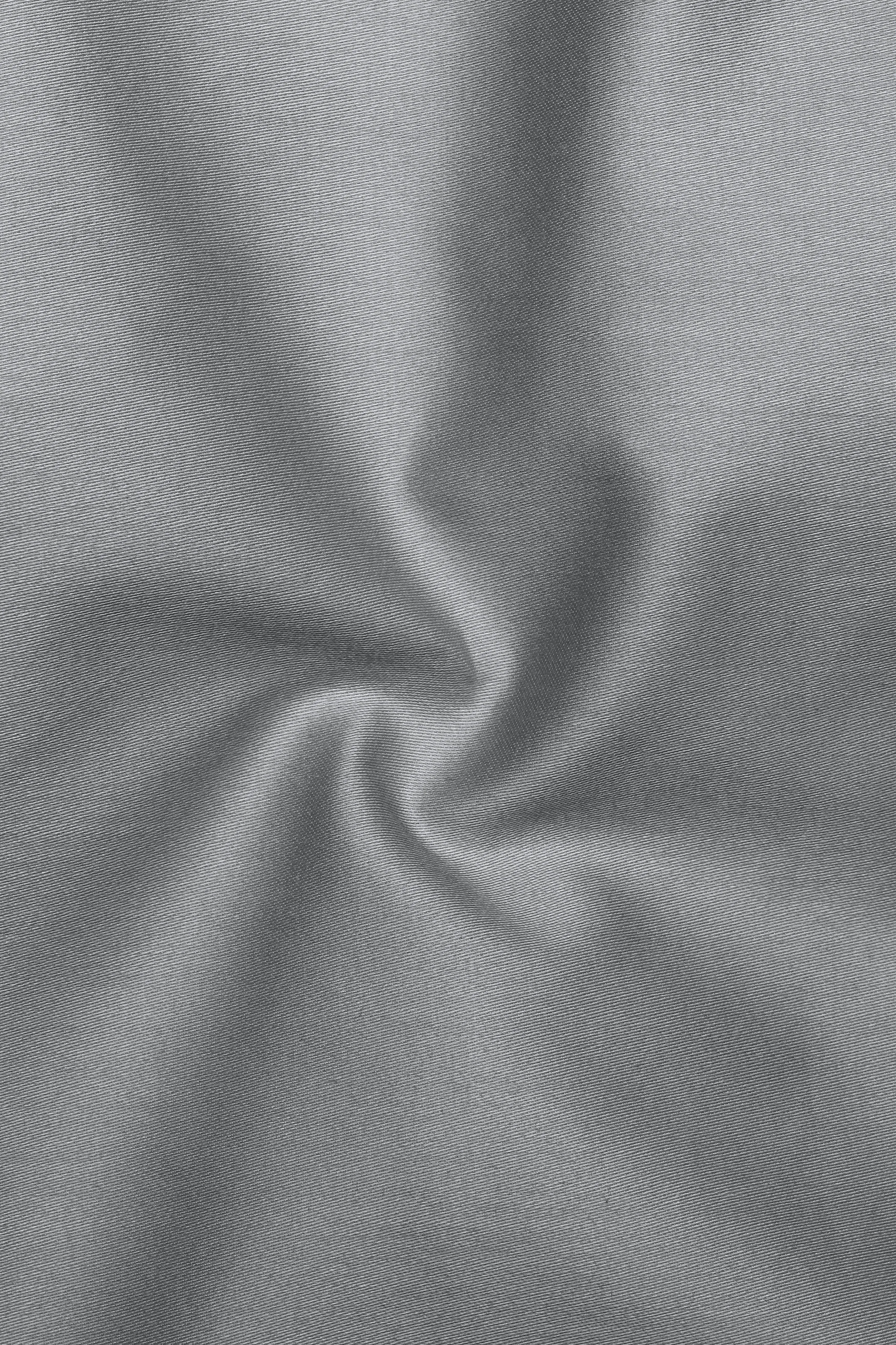 Silvoro Martini Gray Subtle Sheen Super Soft Premium Cotton Mandarin Dress Shirt sold by French Crown product image thumbnail 3