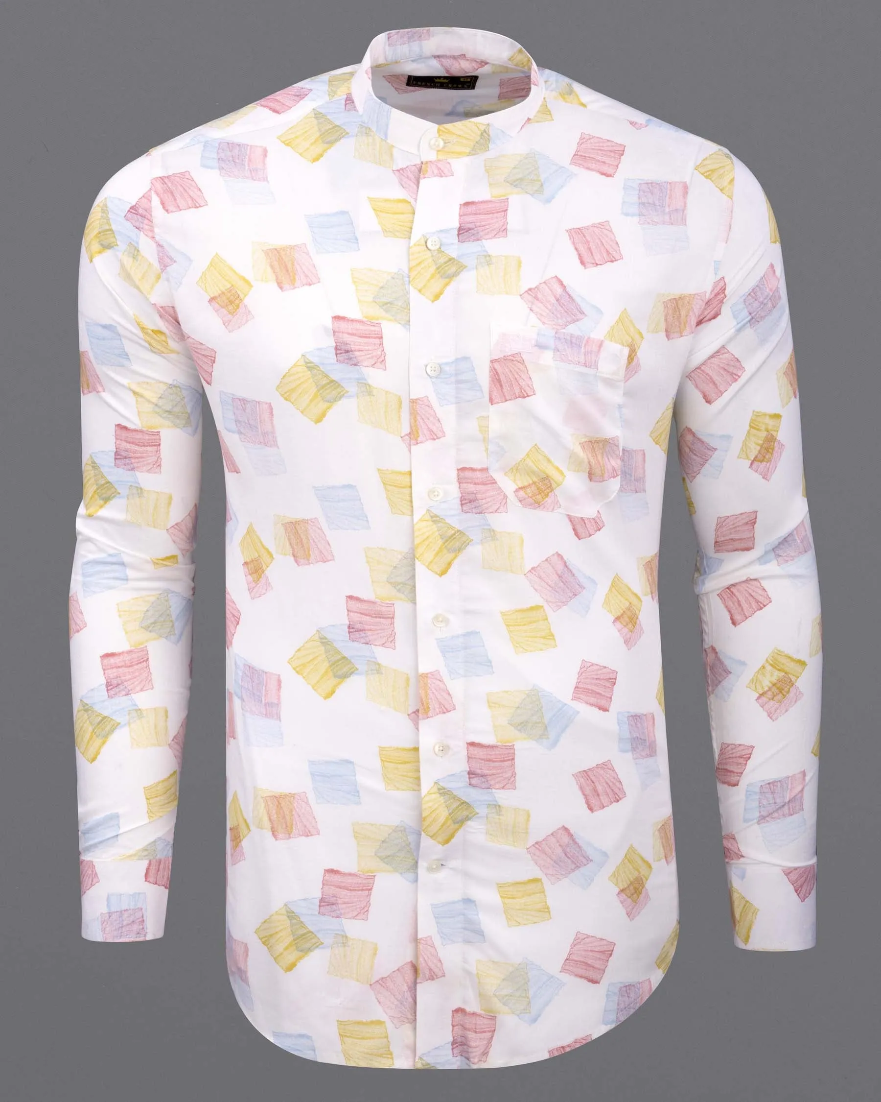 Mischke colorful Printed Premium Tencel Shirt sold by French Crown product image thumbnail 5
