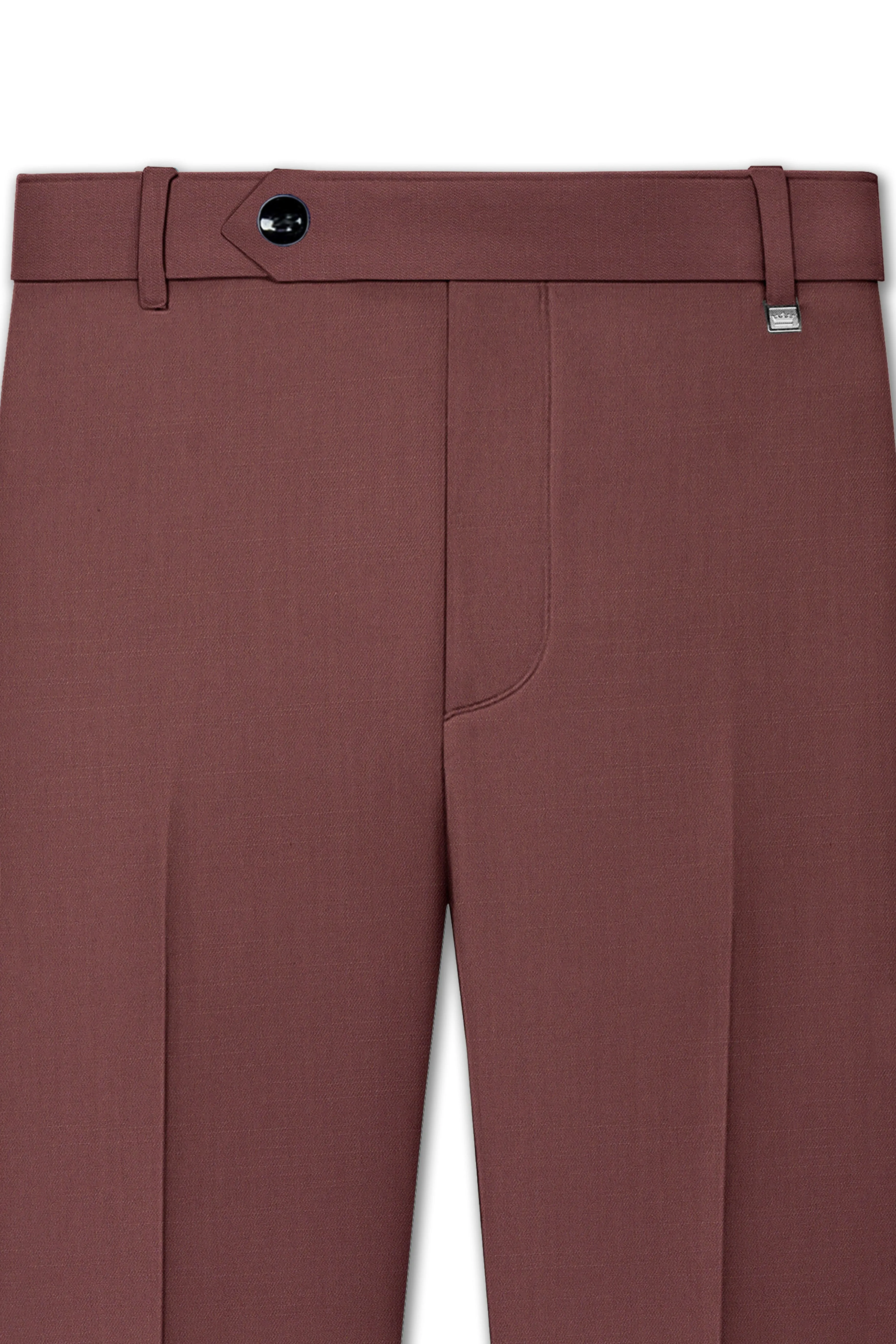 Heritage-Finch Maroon Wool Rich Slight Stretch Pant sold by French Crown product image thumbnail 4