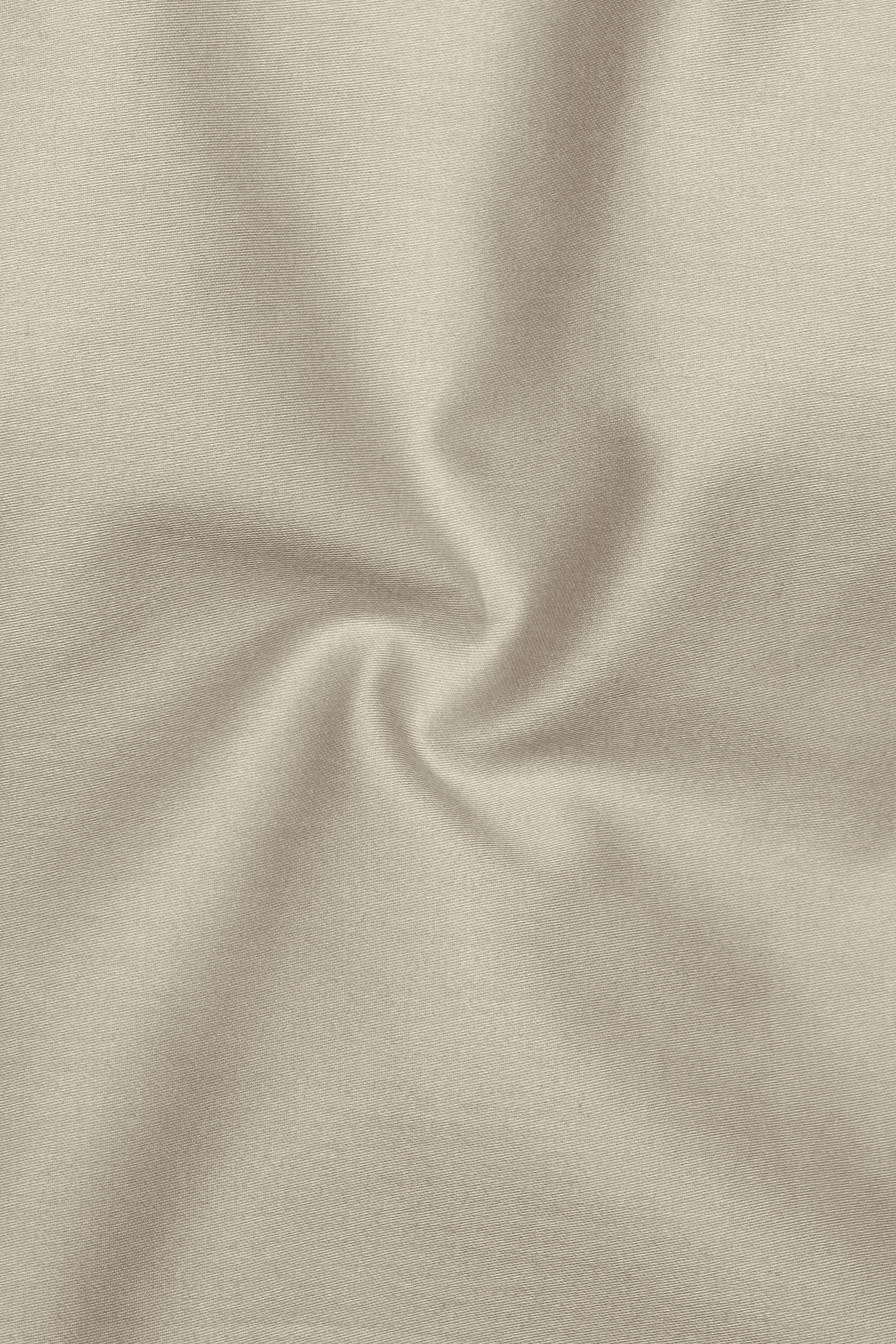 Ivoro-Malta Cream Subtle Sheen Super Soft Premium Cotton Mandarin Dress Shirt sold by French Crown product image thumbnail 3