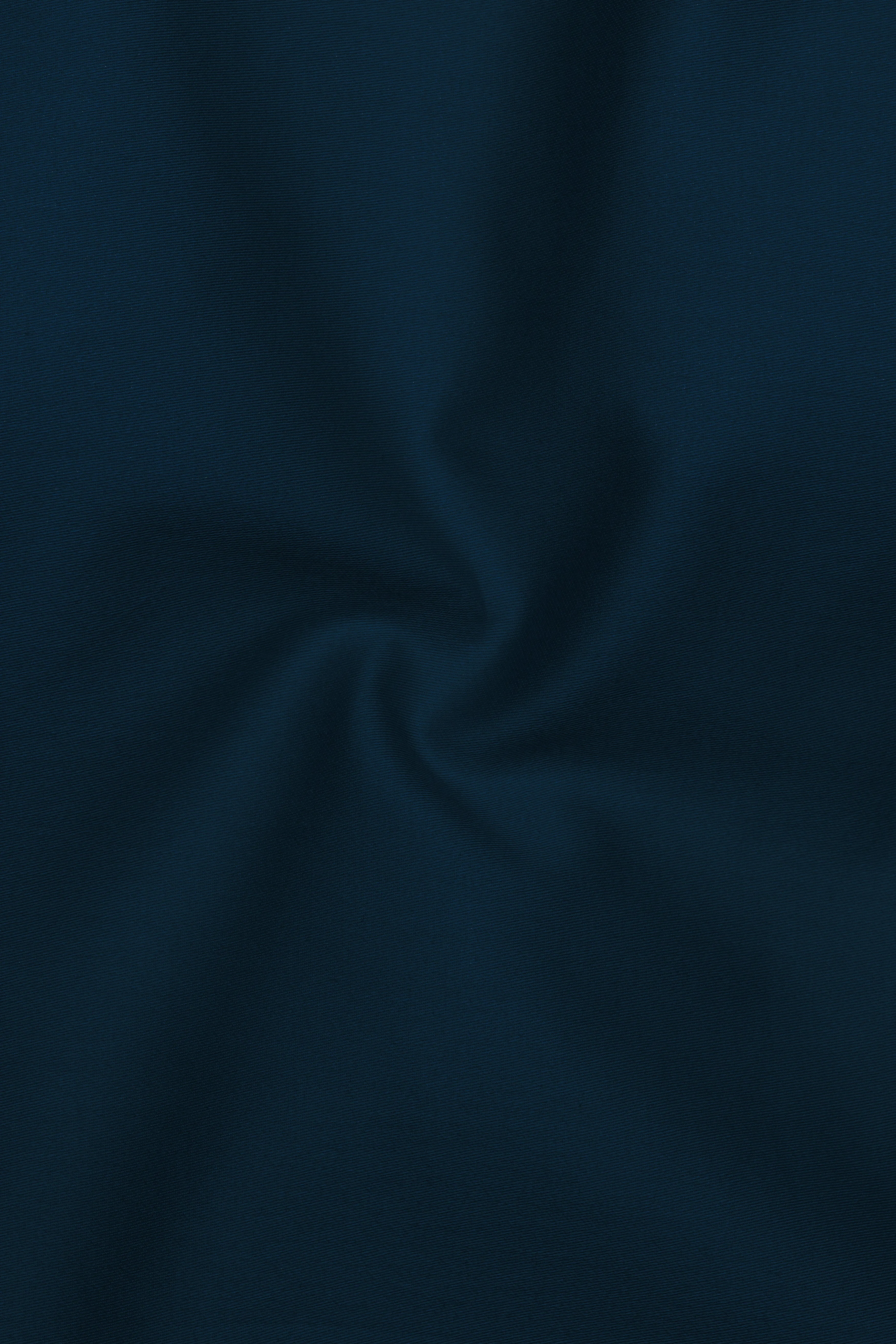 Luminor-Firefly Blue Subtle Sheen Super Soft Premium Cotton Mandarin Dress Shirt sold by French Crown product image thumbnail 3