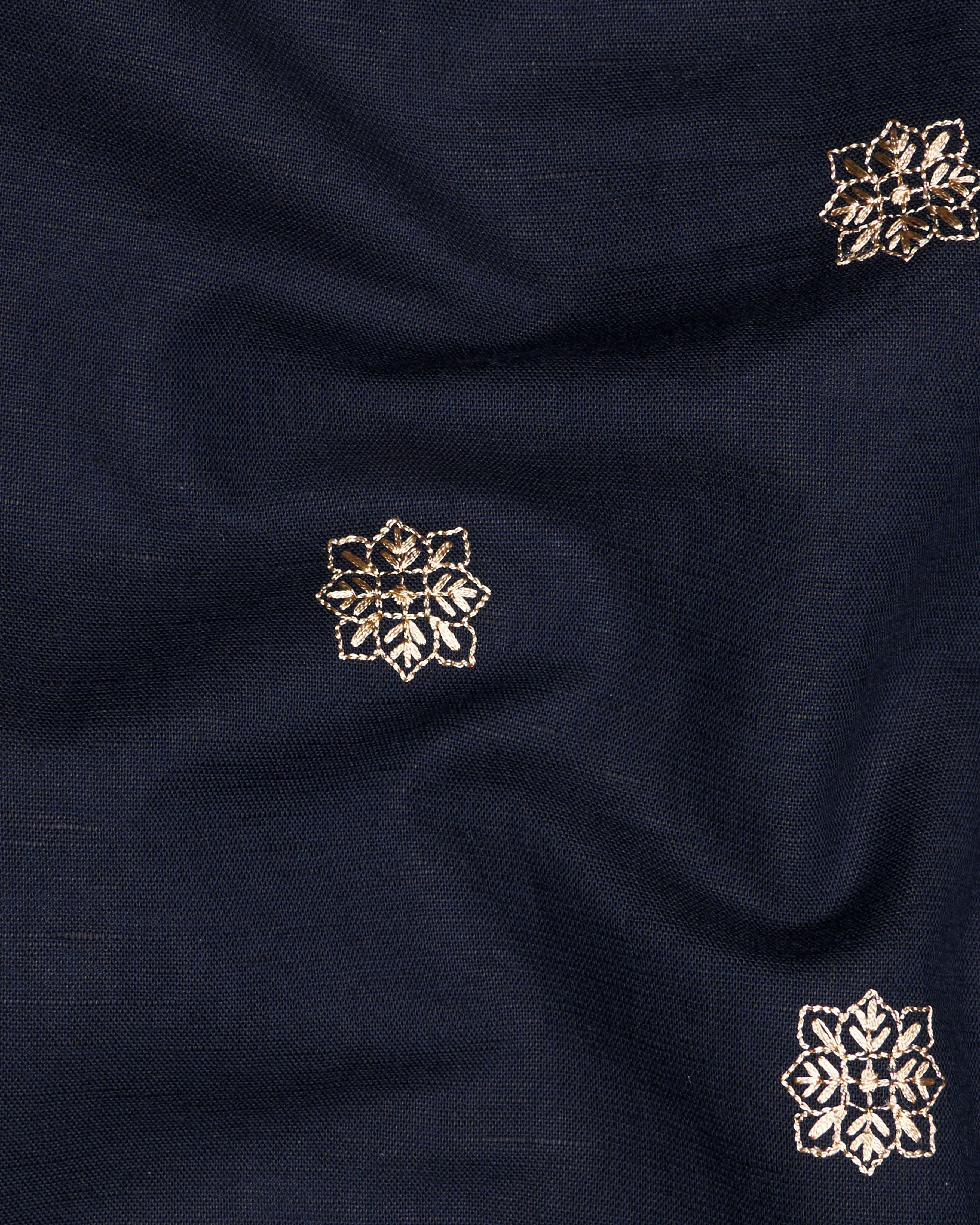 Mirage Blue with Embroidered Luxurious Linen Shirt sold by French Crown product image thumbnail 2