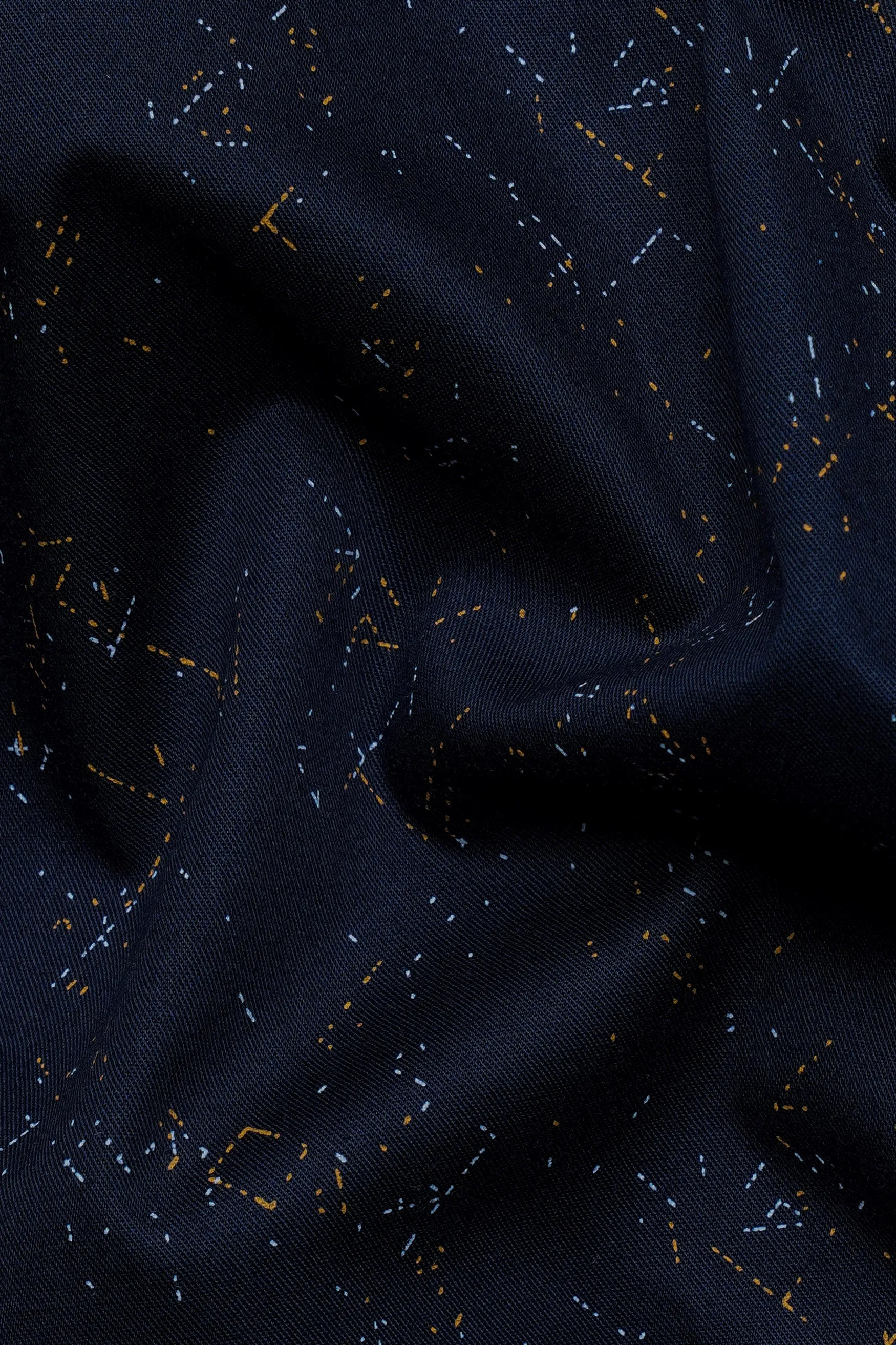 Haiti Blue Multicolour Printed Twill Premium Cotton Shirt sold by French Crown product image thumbnail 2