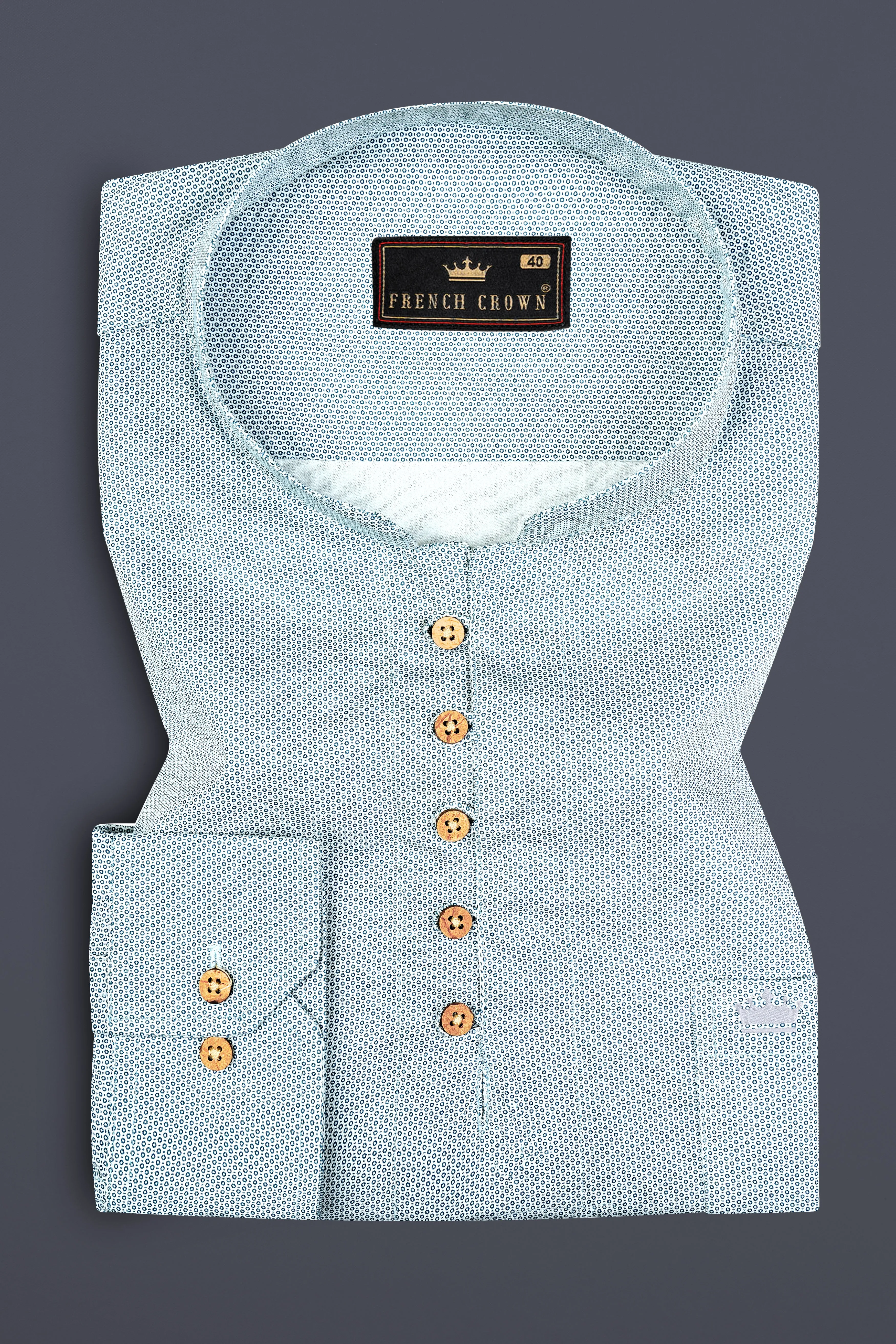 Regent Green heavyweight Premium Cotton Kurta Shirt sold by French Crown product image thumbnail 2