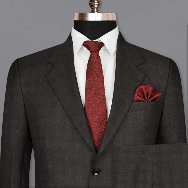 Maine Grey Woolrich Subtle Plaid Suit sold by French Crown