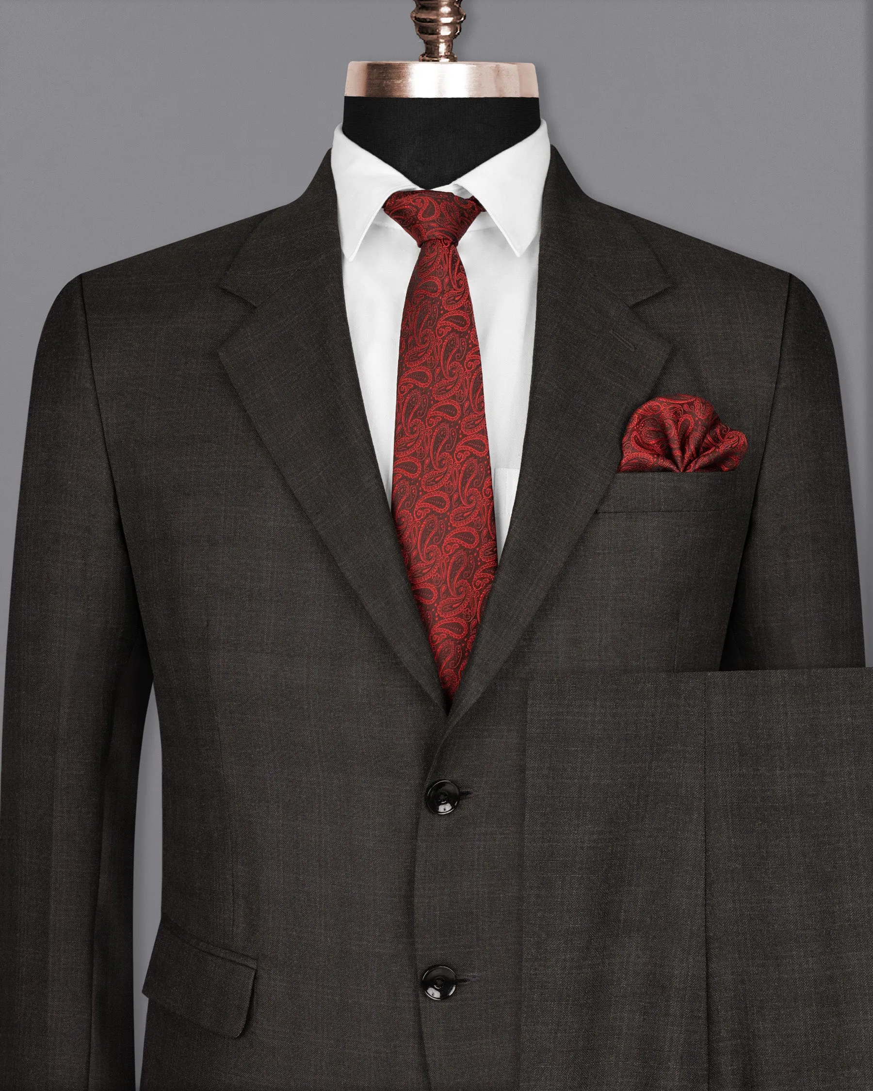 Maine Grey Woolrich Subtle Plaid Suit sold by French Crown product image thumbnail 2