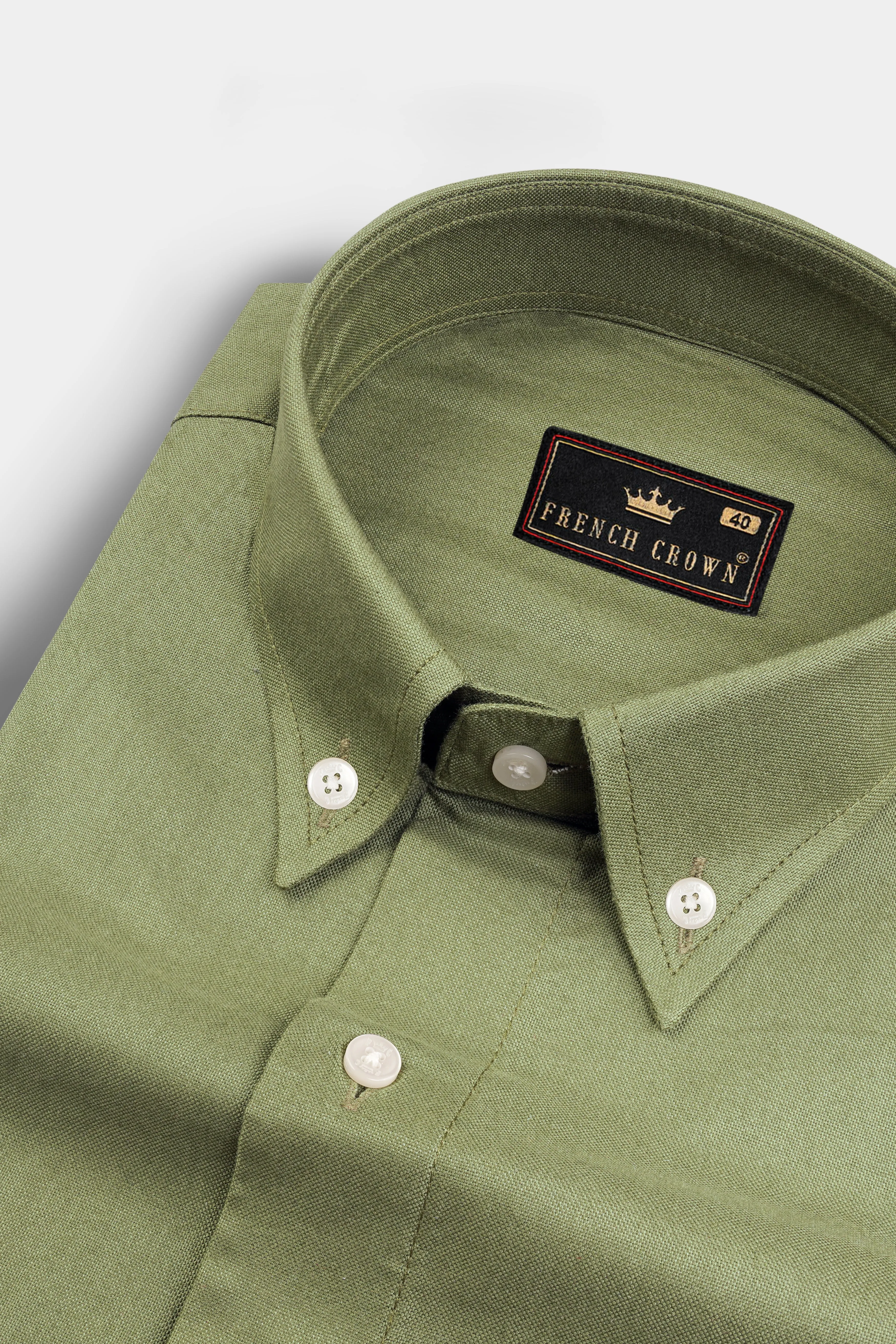 Verdigris Green Royal Oxford Shirt sold by French Crown