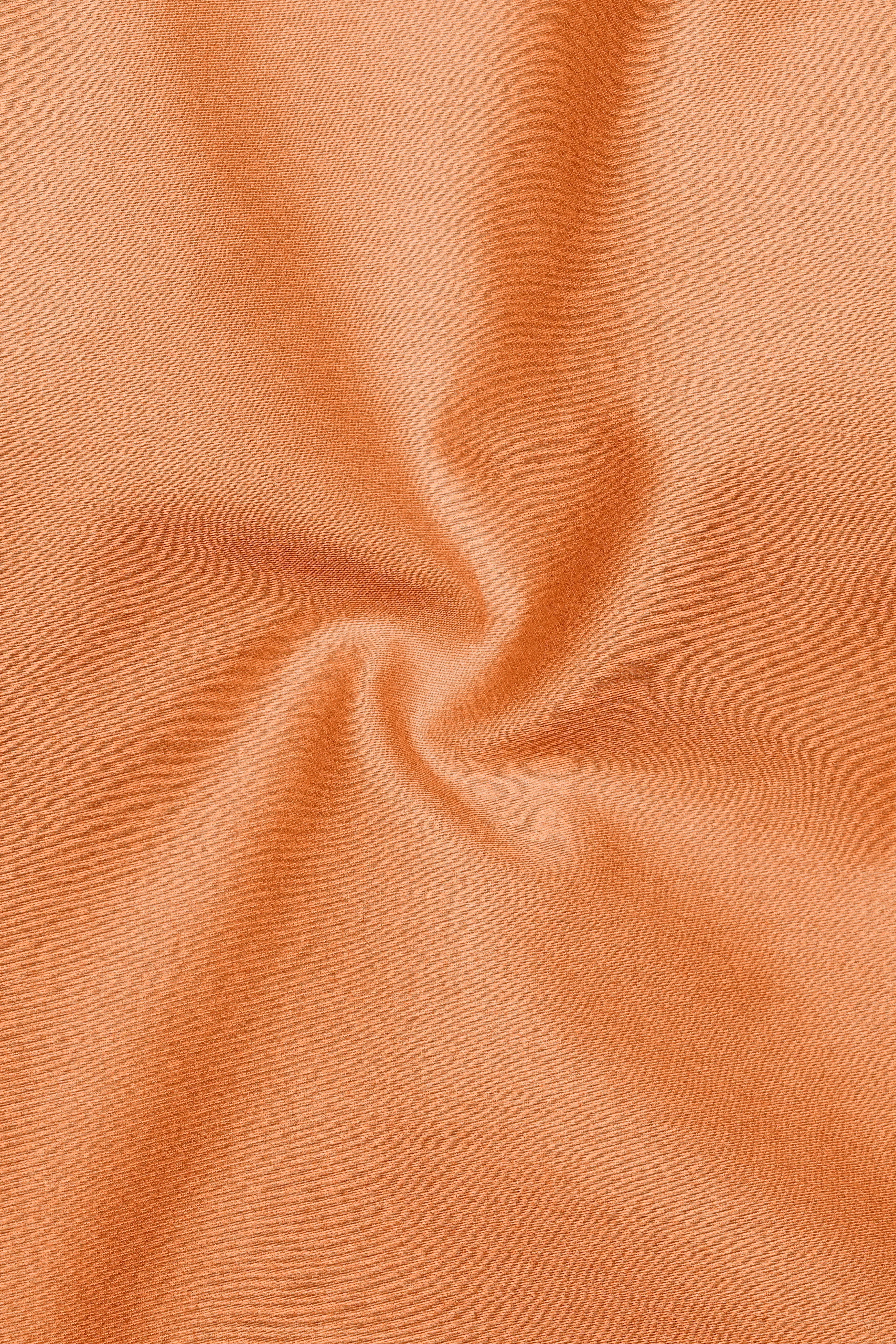 Safforo-Persian Orange Subtle Sheen Super Soft Premium Cotton Dress Shirt sold by French Crown product image thumbnail 3