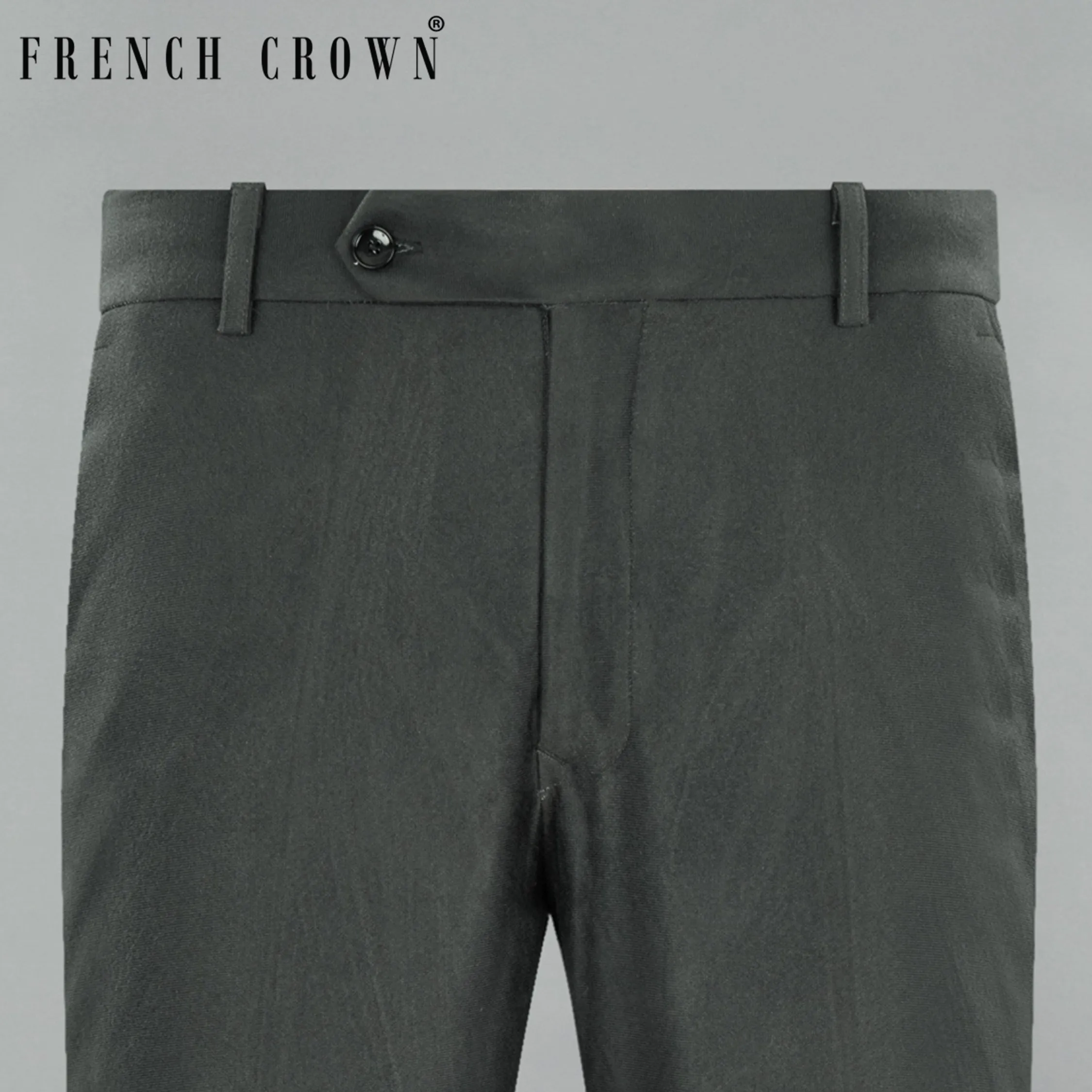 Greyish Green Premium Cotton Pant sold by French Crown
