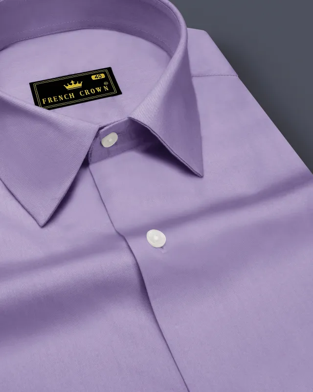 Lavero-Pastel Purple Subtle Sheen Super Soft Premium Cotton Dress Shirt sold by French Crown