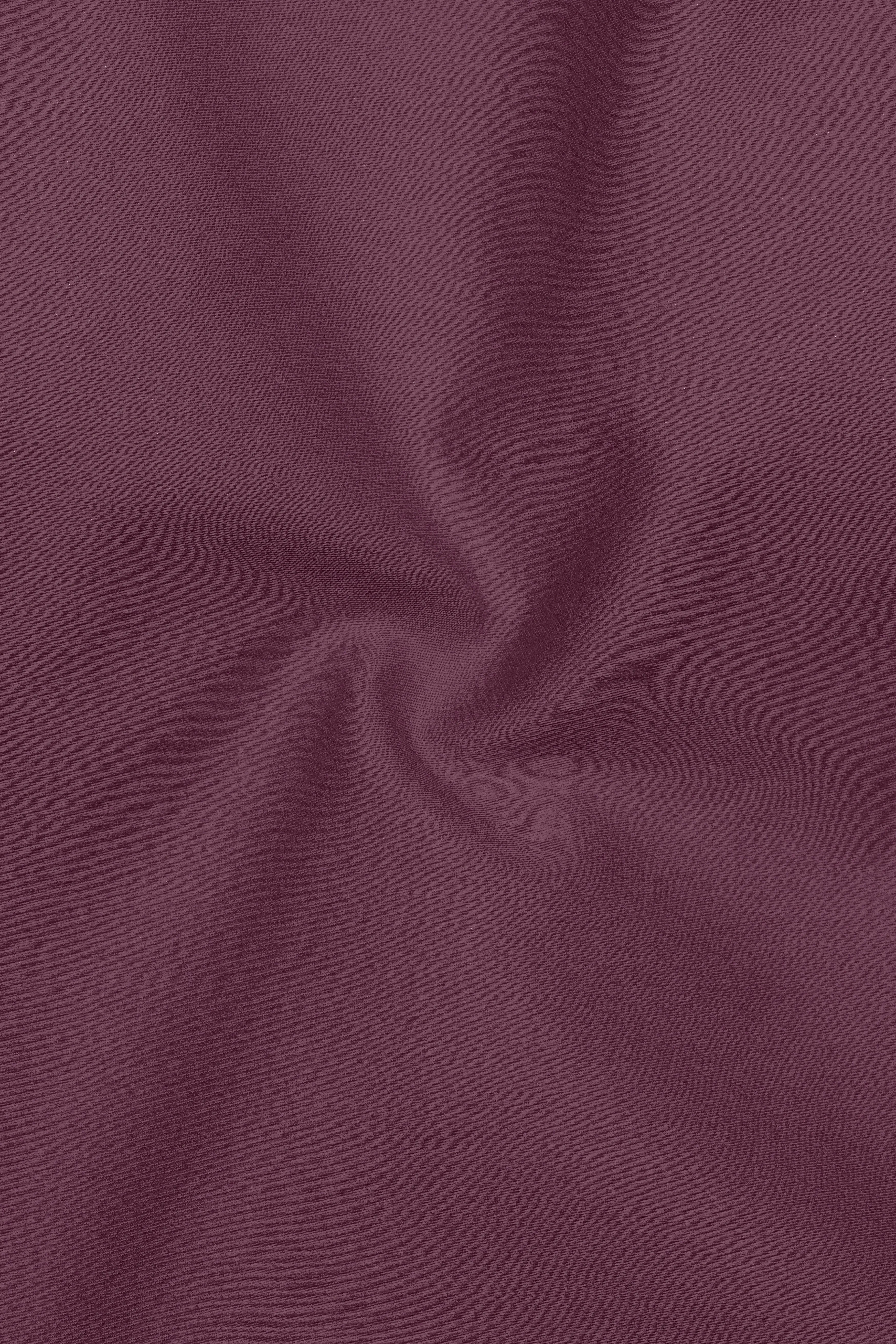 Auretus-Tuscan Pink Subtle Sheen Super Soft Premium Cotton Mandarin Dress Shirt sold by French Crown product image thumbnail 3