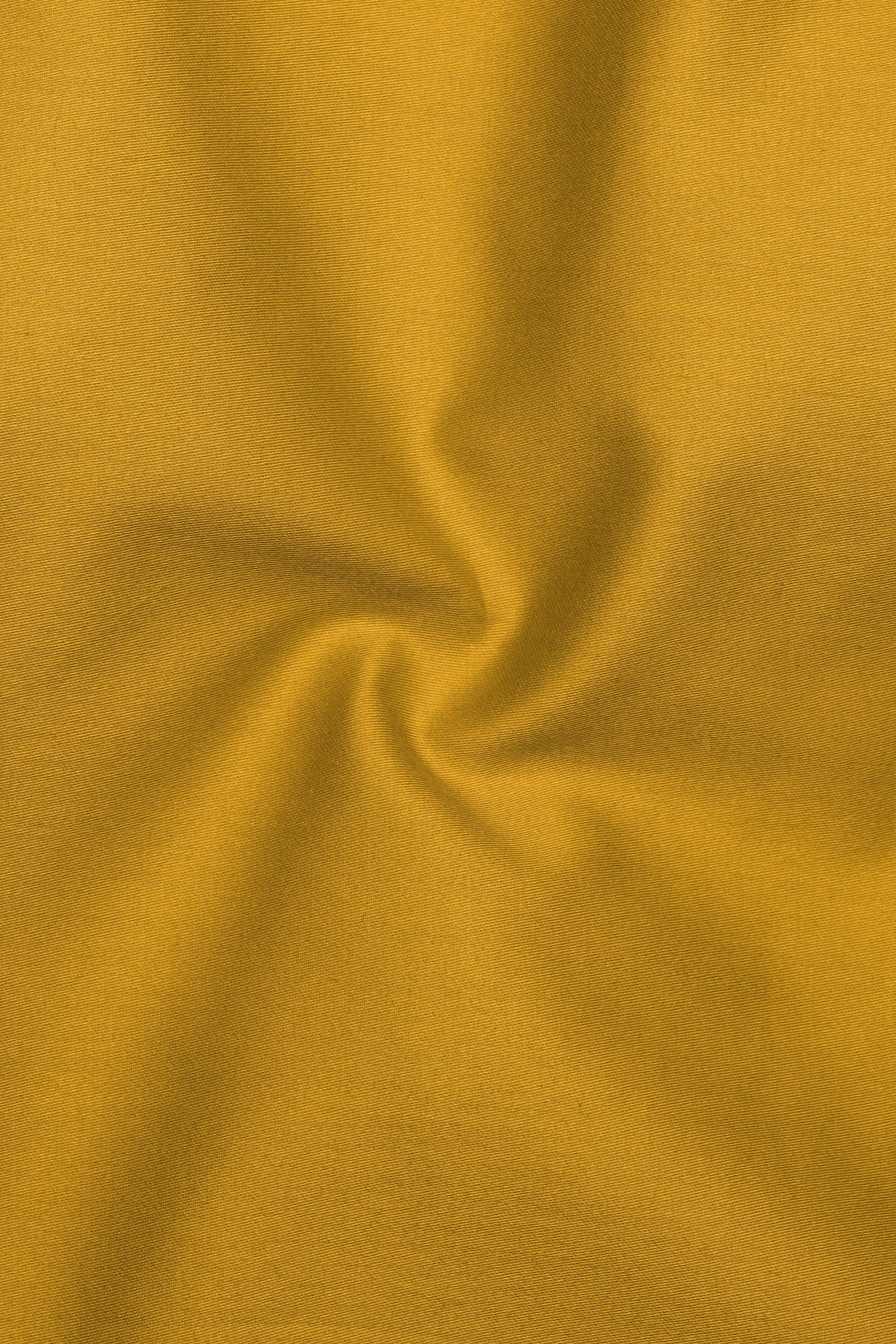 Solvoro-Ochre Yellow Subtle Sheen Super Soft Premium Cotton Dress Shirt sold by French Crown product image thumbnail 3