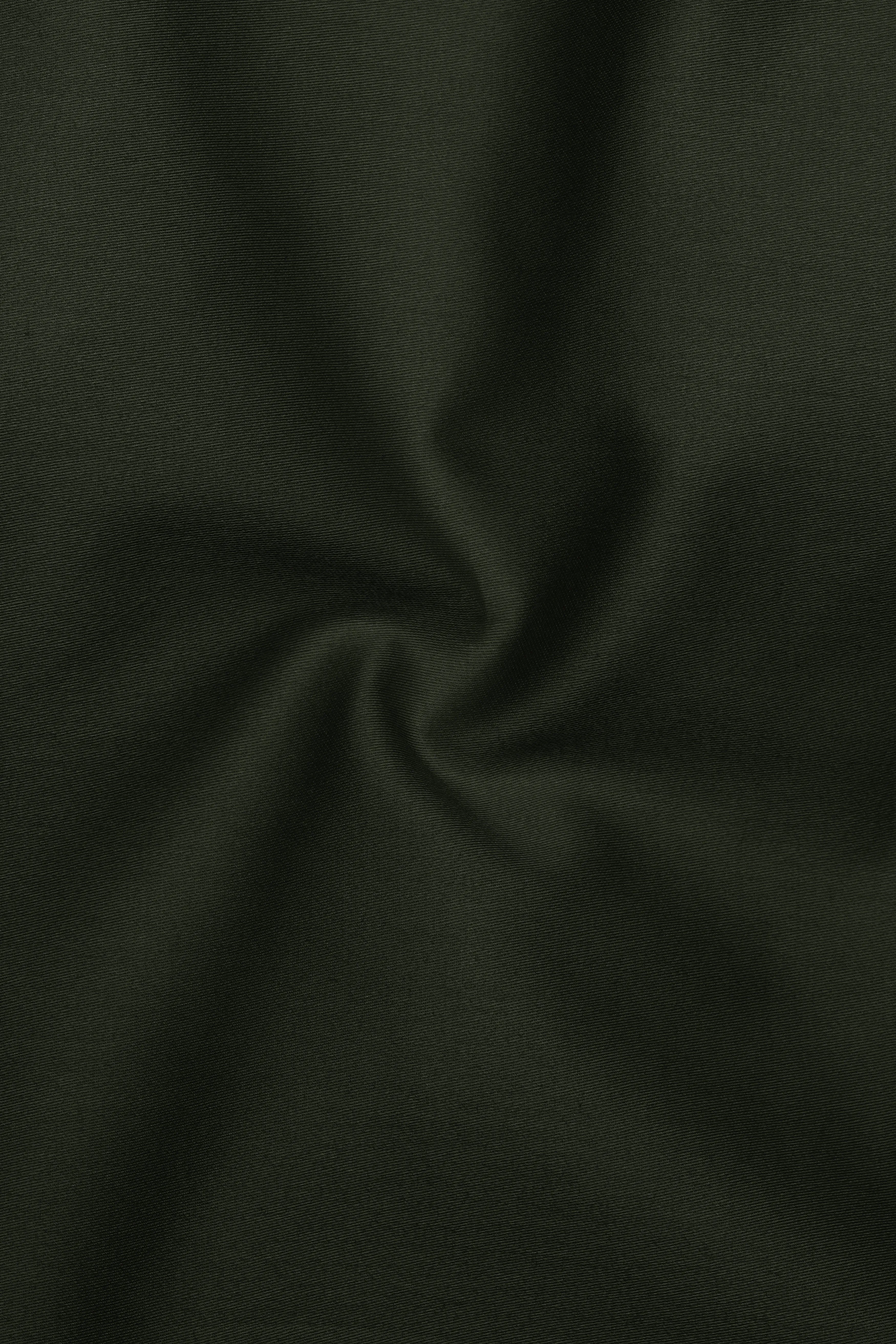 Emeron-Rangoon Green Subtle Sheen Super Soft Premium Cotton Dress Shirt sold by French Crown product image thumbnail 3