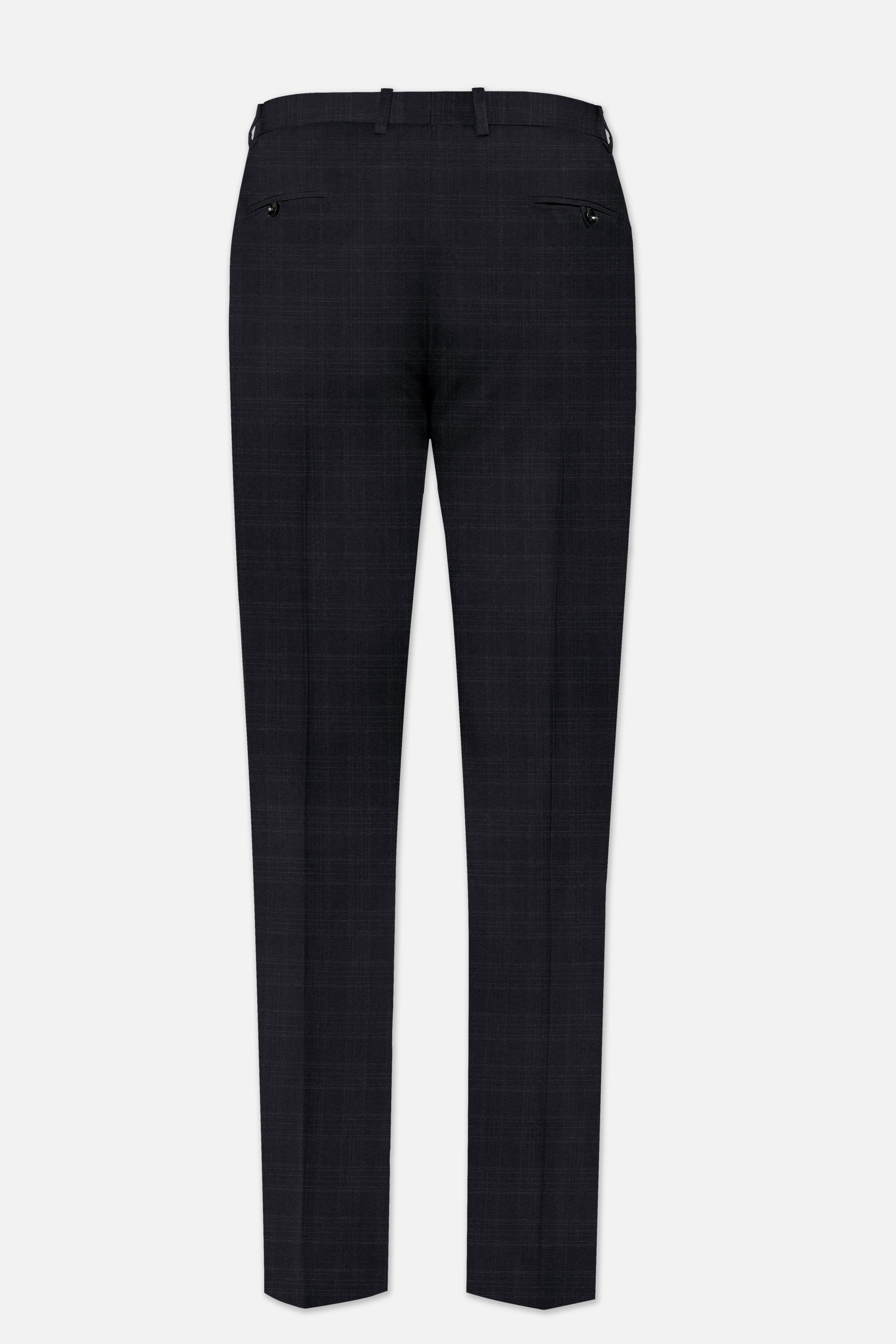Racing Gray Plaid Wool Blend Pant sold by French Crown product image thumbnail 5