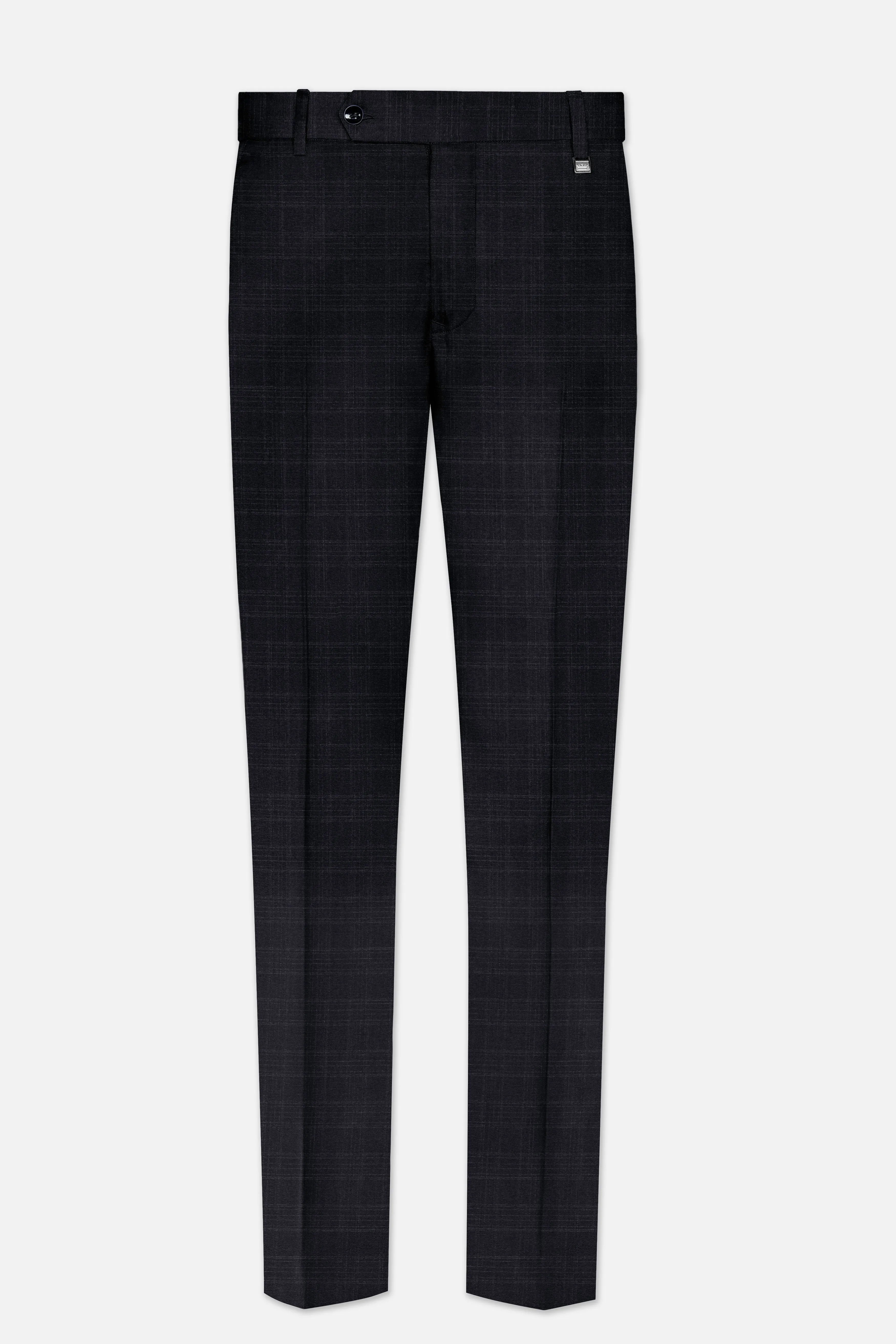 Racing Gray Plaid Wool Blend Pant sold by French Crown product image thumbnail 2