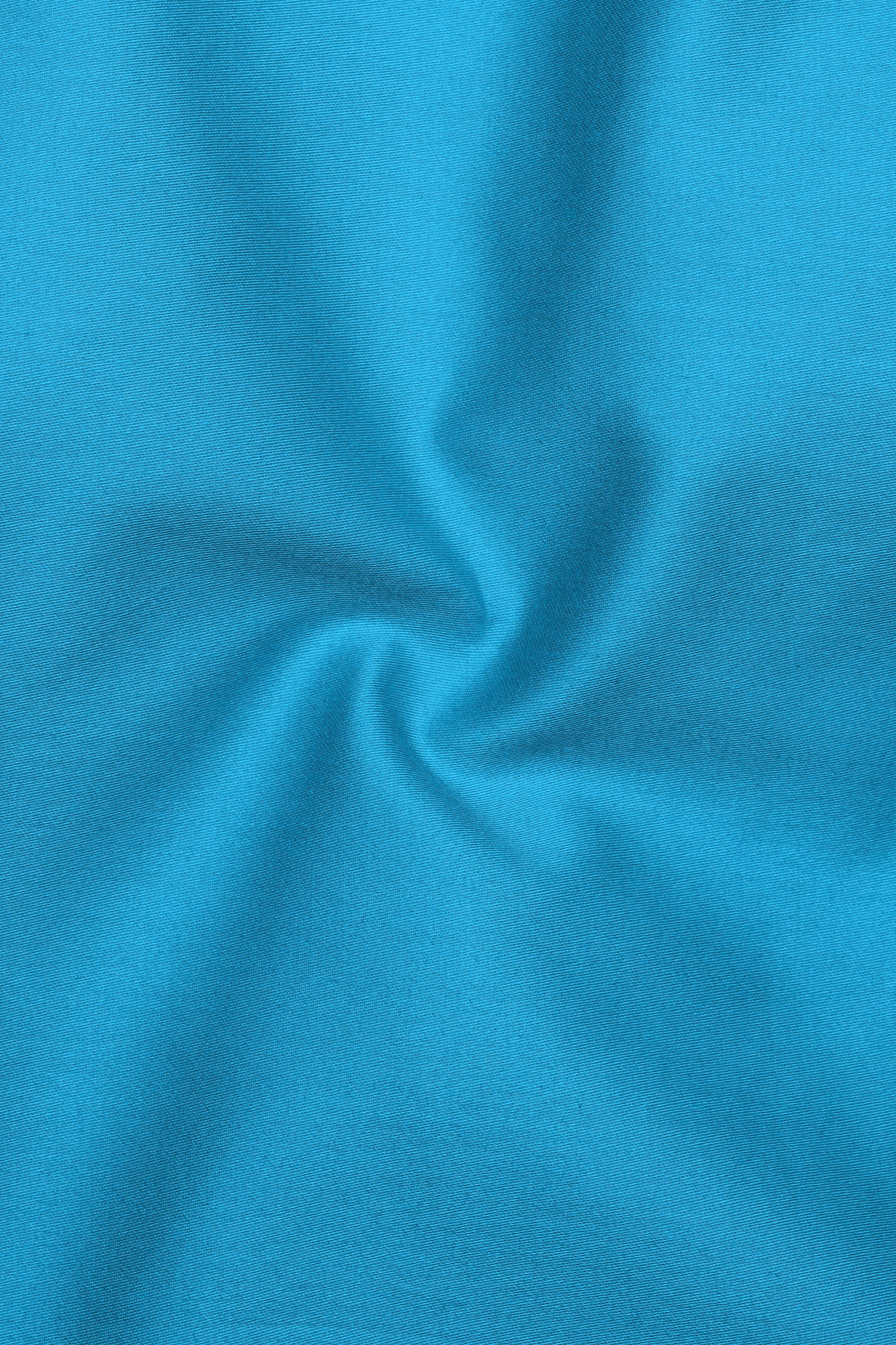 Azurique-Curious Blue Subtle Sheen Super Soft Premium Cotton Cut Away Collar Dress Shirt sold by French Crown product image thumbnail 3
