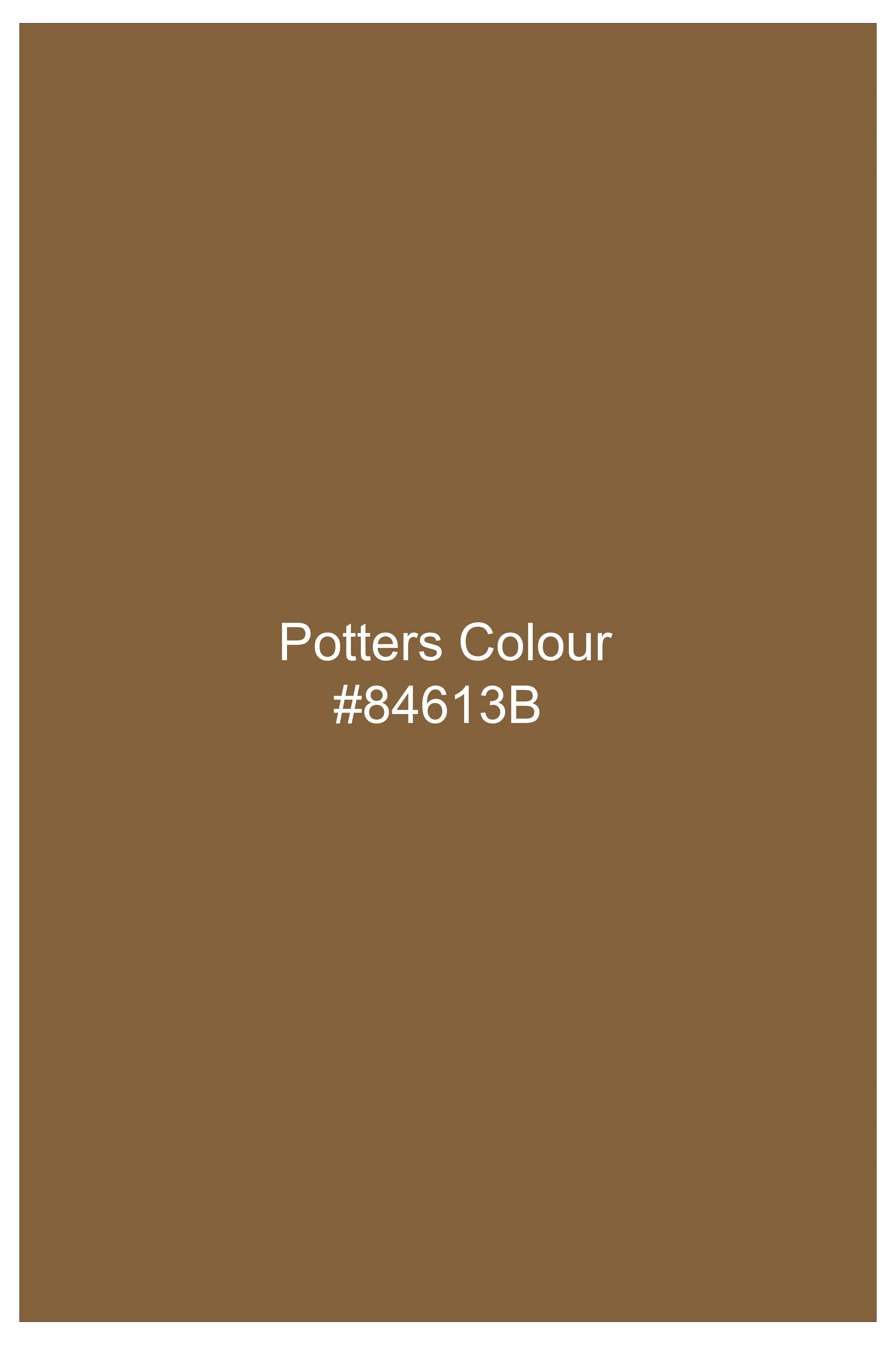 Sapphire-Potters Brown Wool Rich Slight Stretch Waistcoat sold by French Crown product image thumbnail 5