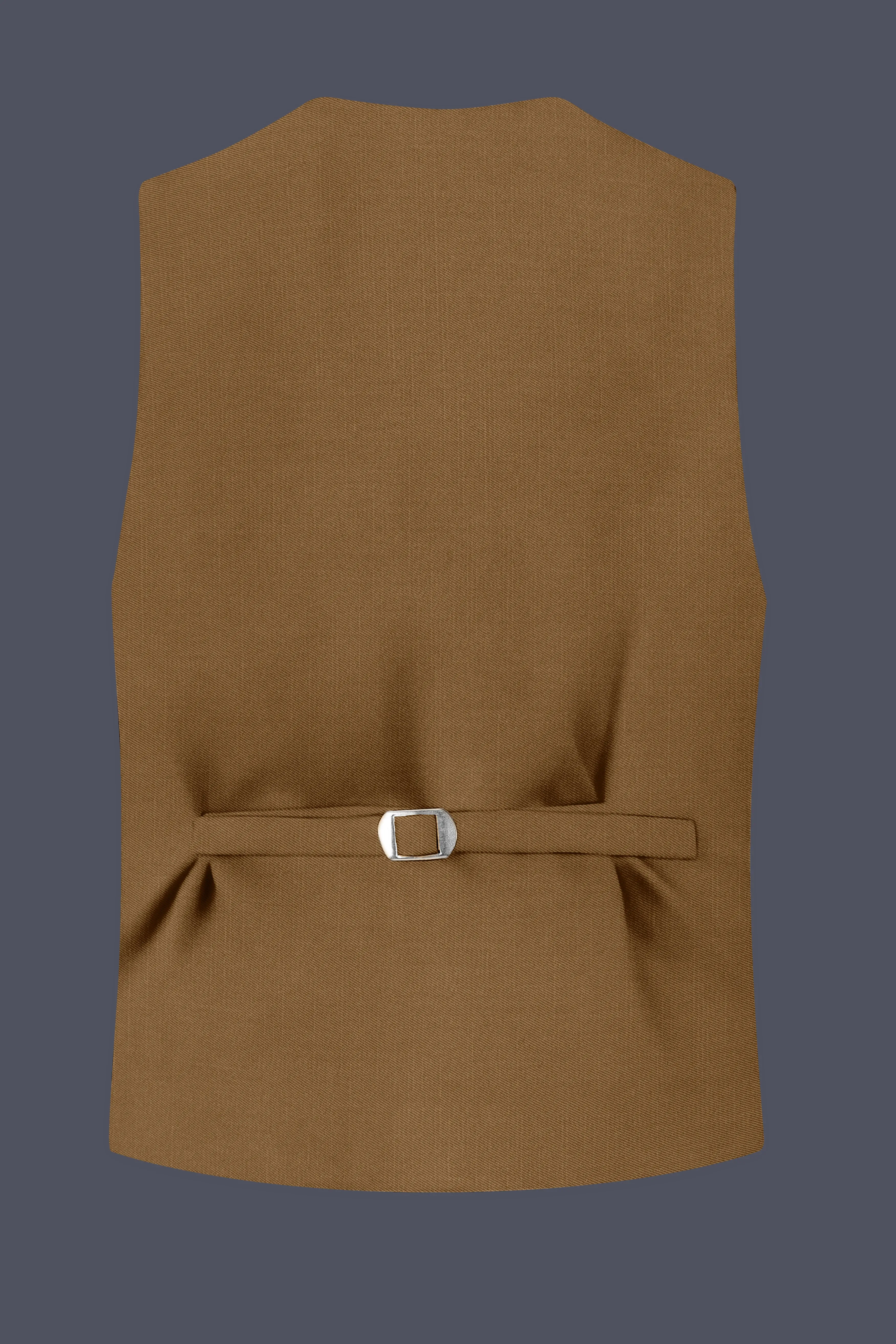 Sapphire-Potters Brown Wool Rich Slight Stretch Waistcoat sold by French Crown product image thumbnail 4