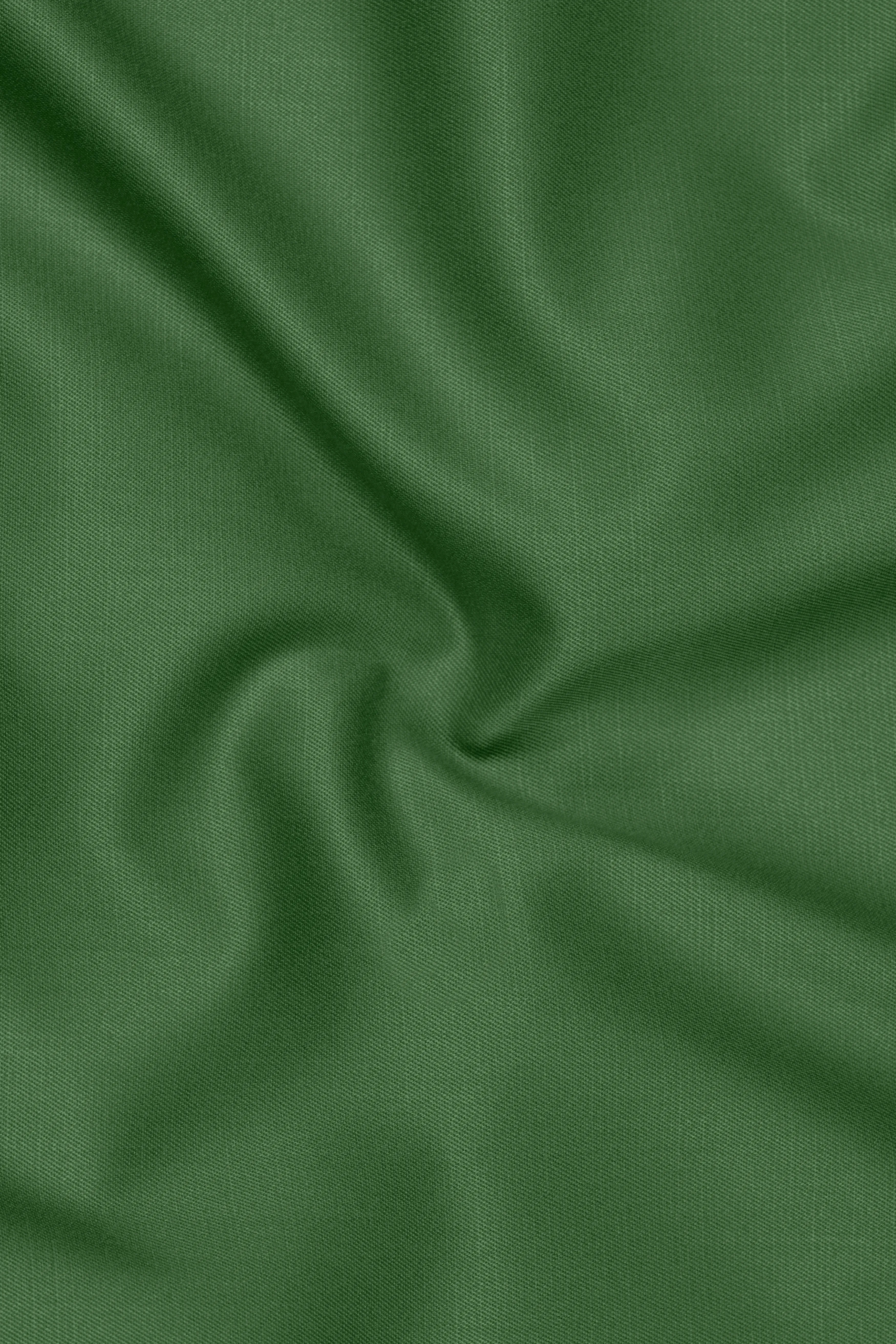 Viridian-Forest Green Wool Rich Slight Stretch Waistcoat sold by French Crown product image thumbnail 3