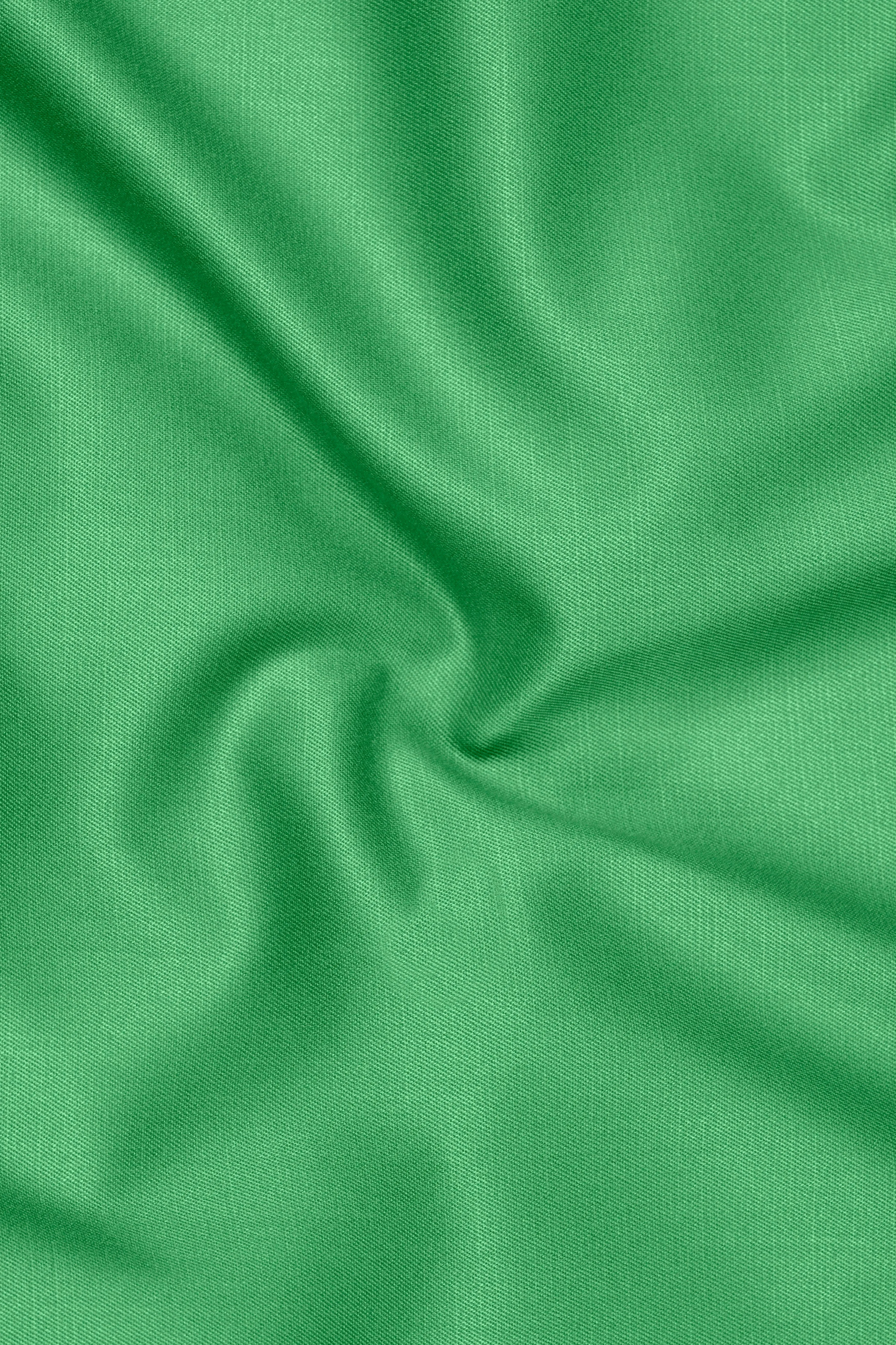 Baron-Chateau Green Wool Rich Slight Stretch Waistcoat sold by French Crown product image thumbnail 3