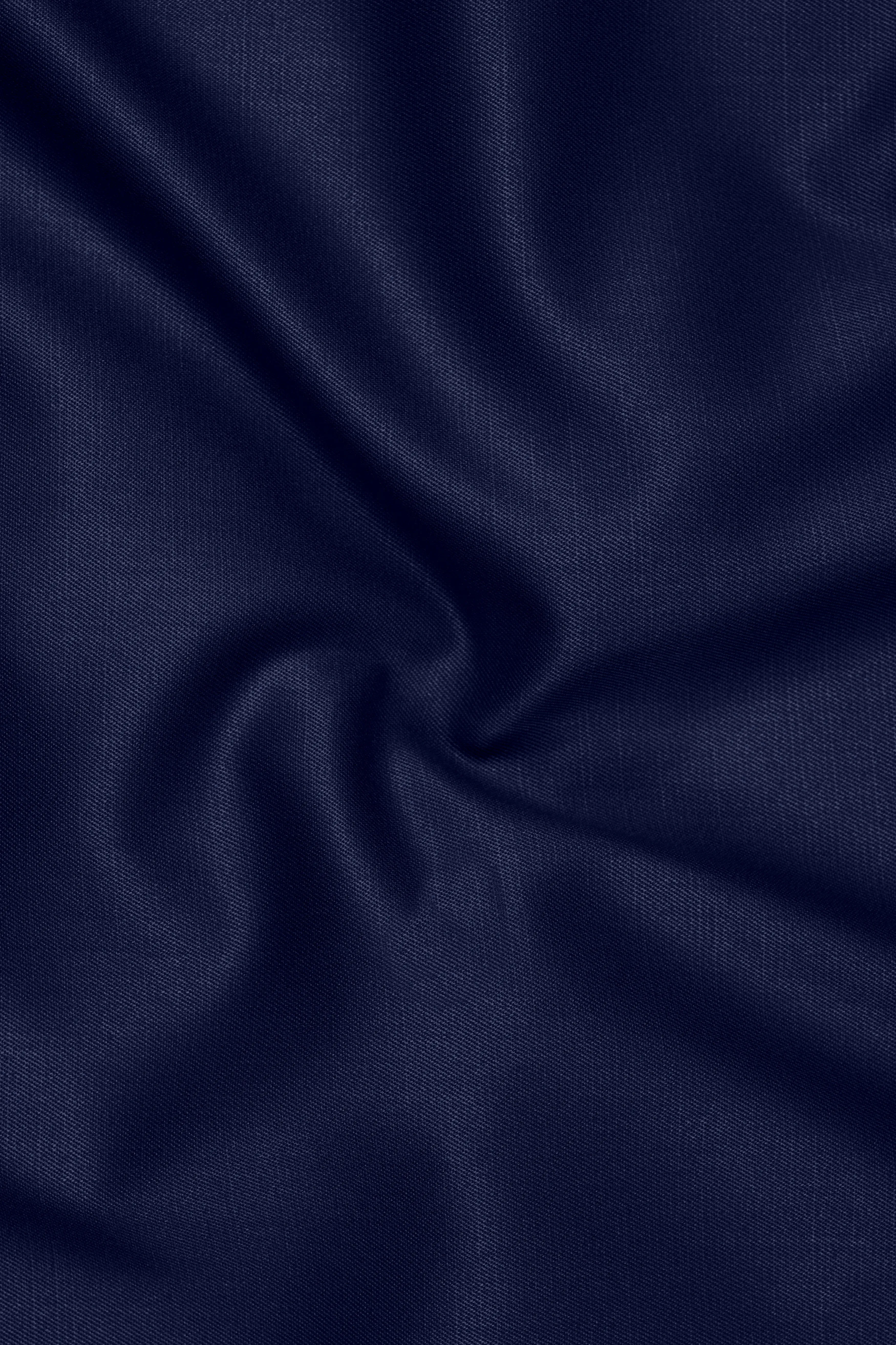 Obsidio-Ebony Navy Blue Wool Rich Slight Stretch Waistcoat sold by French Crown product image thumbnail 3