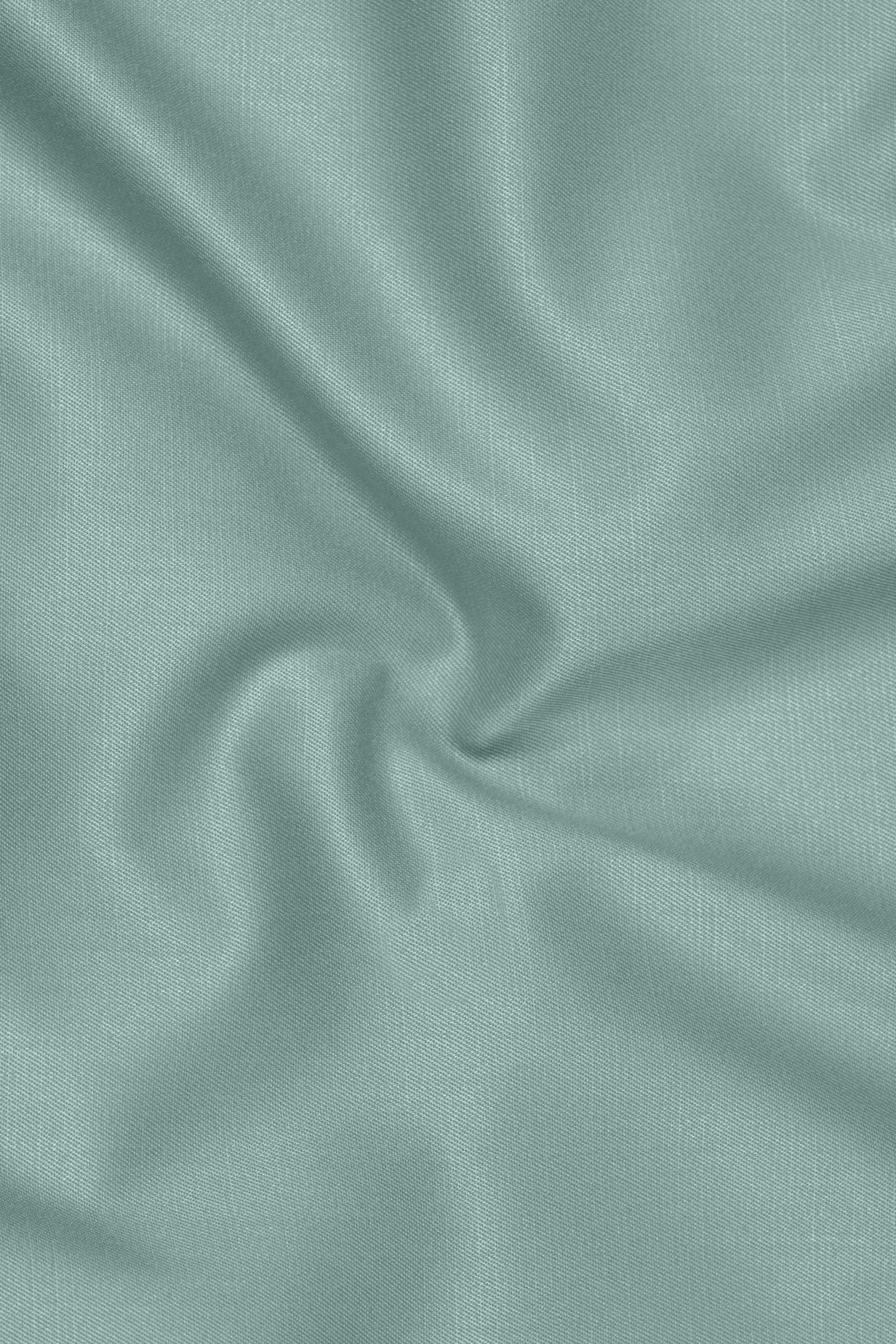 Tropic-Cadet Green Wool Rich Slight Stretch Double Breasted Blazer sold by French Crown product image thumbnail 3