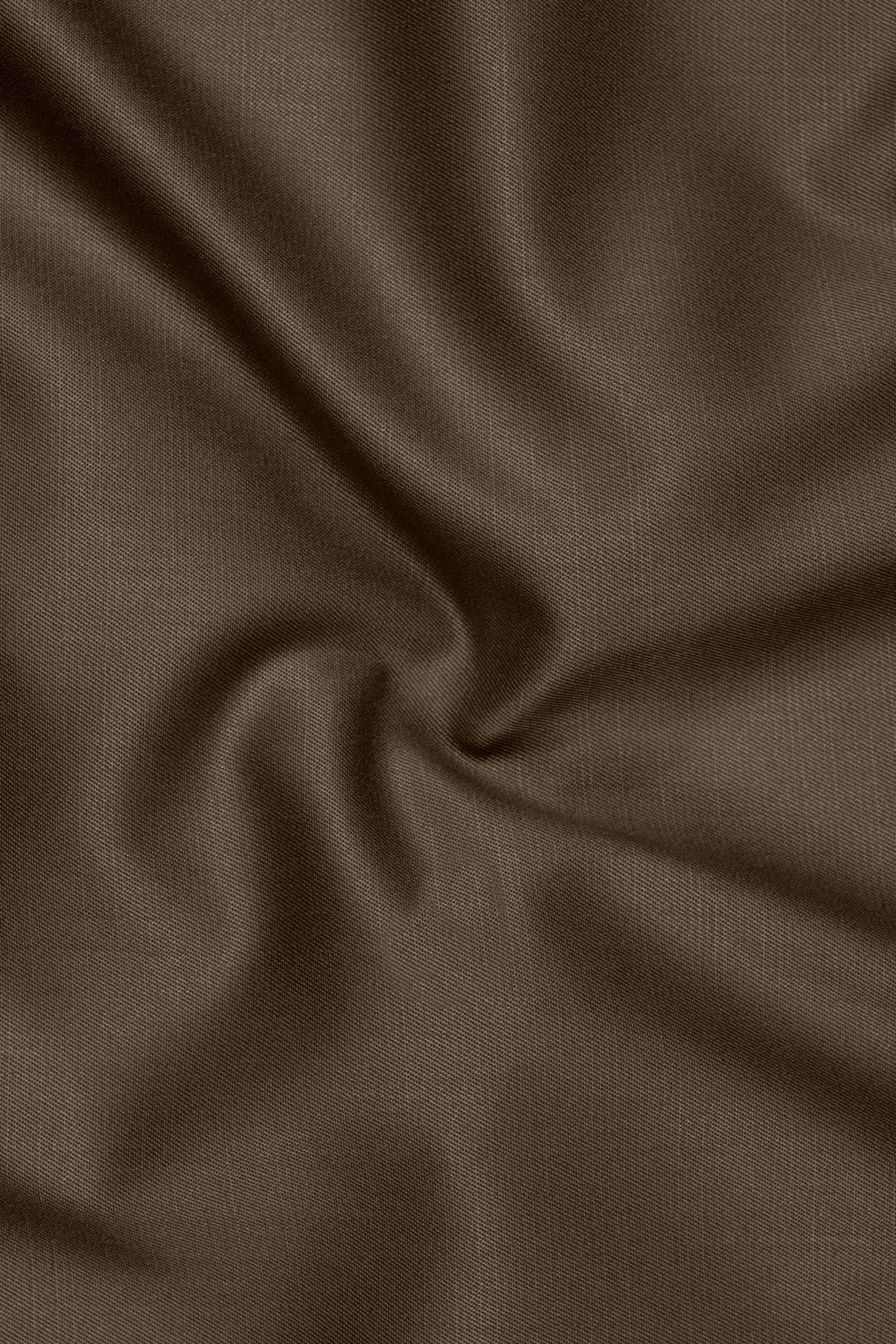 Terrano-Mocha Brown Wool Rich Slight Stretch Single Breasted Blazer sold by French Crown product image thumbnail 3