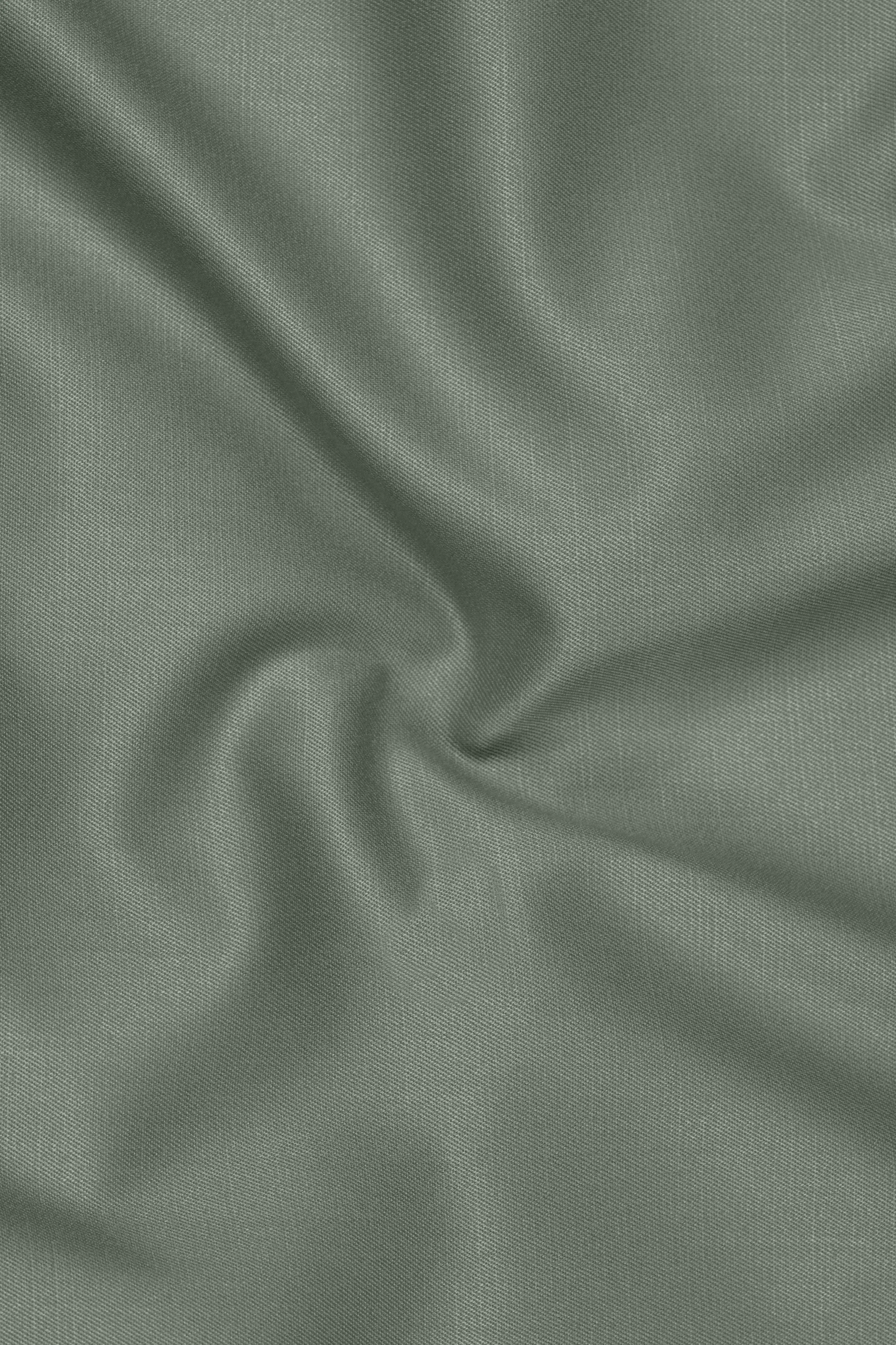 Sage-Smokey Green Wool Rich Slight Stretch Single Breasted Suit sold by French Crown product image thumbnail 3