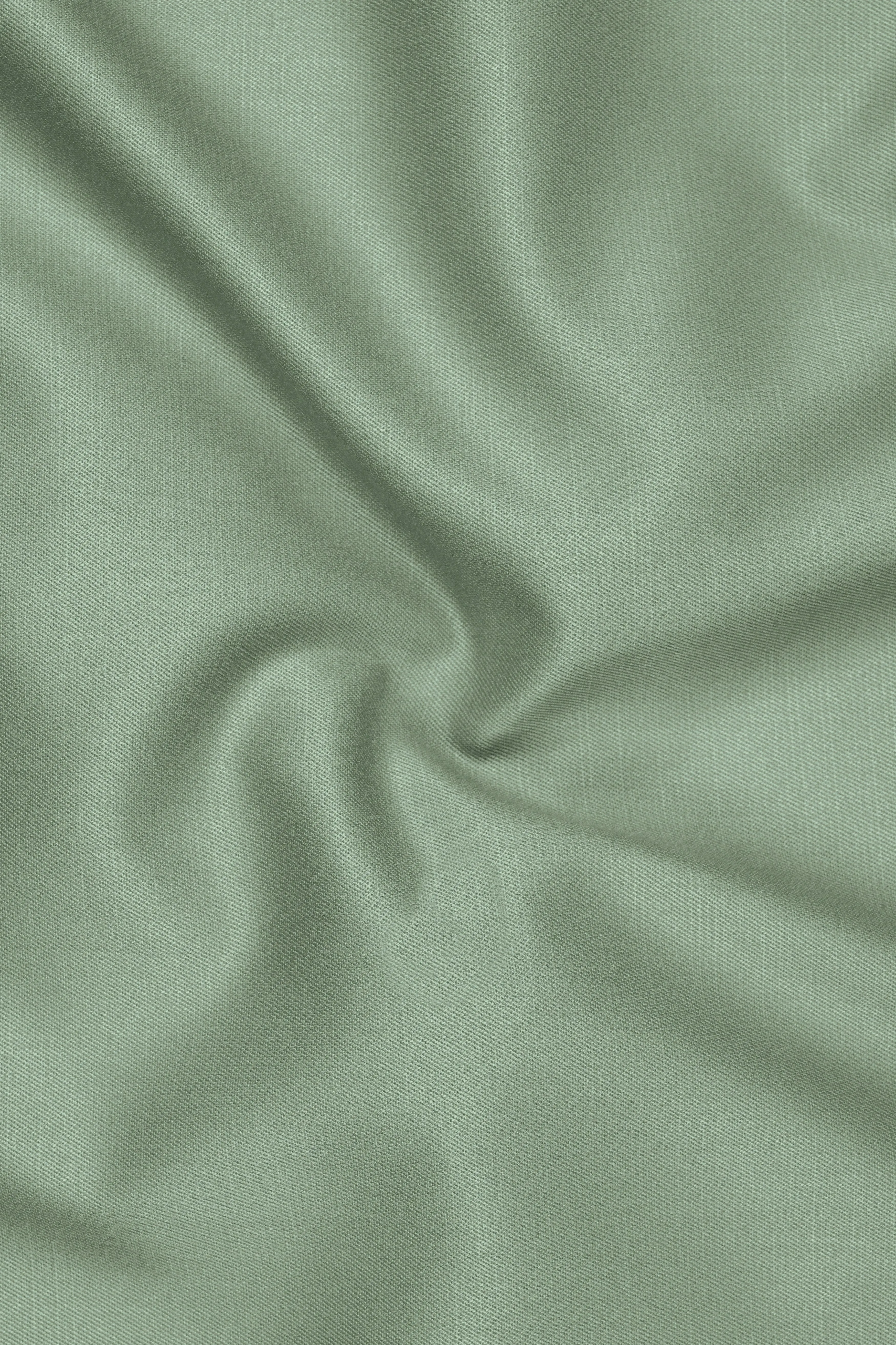 Basil-Spanish Green Wool Rich Slight Stretch Single Breasted Suit sold by French Crown product image thumbnail 3