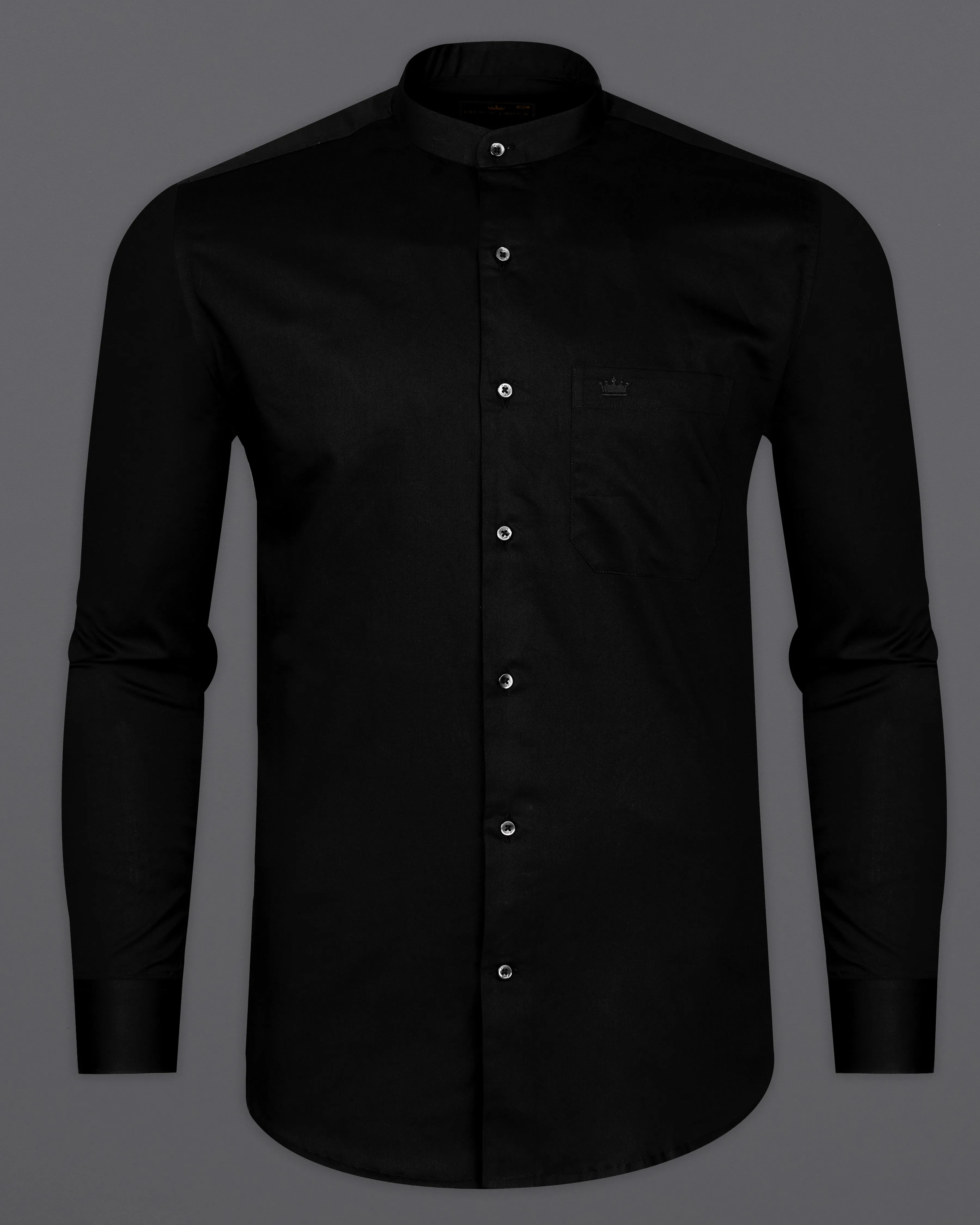 Jade Black Premium Giza Cotton shirt sold by French Crown product image thumbnail 5