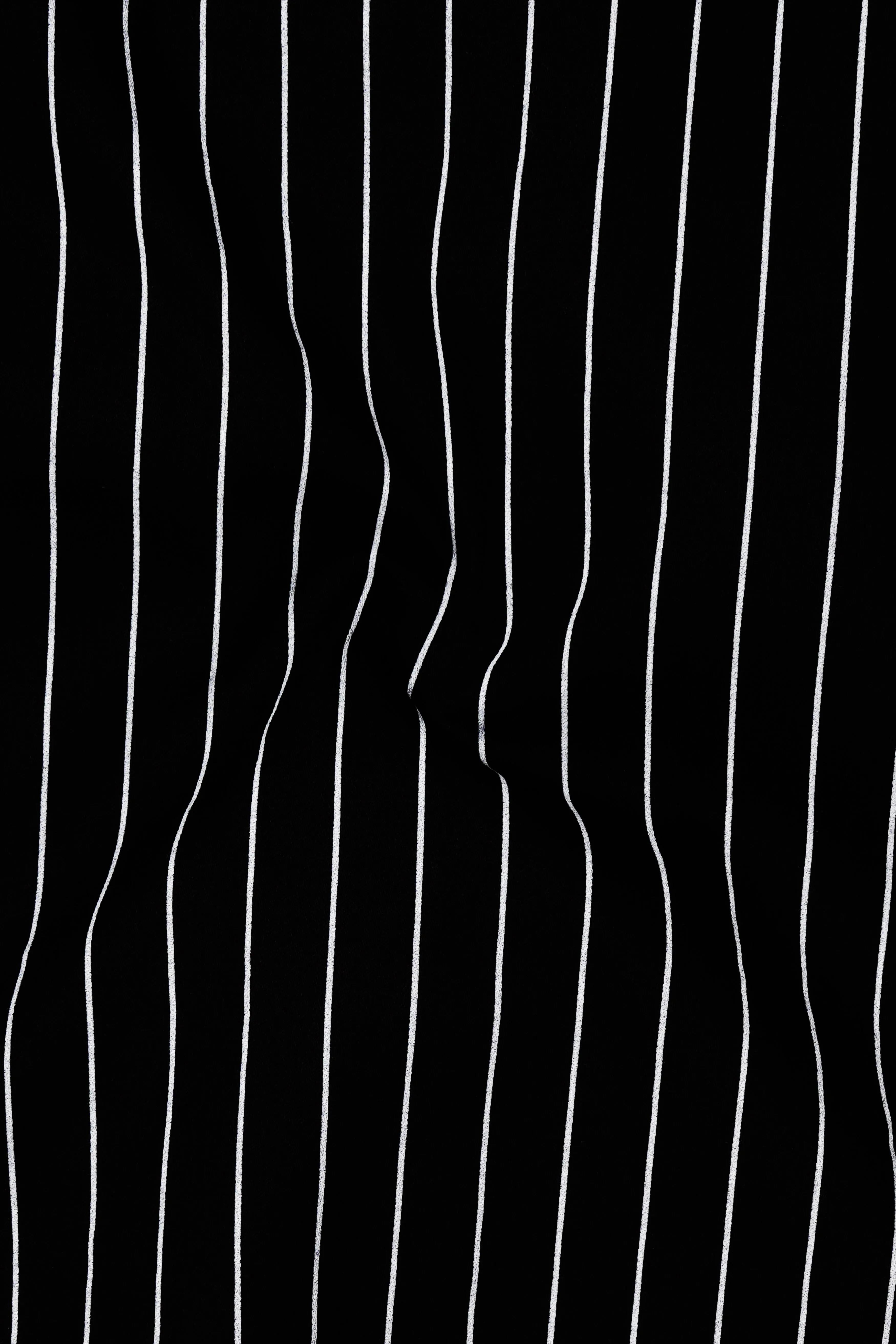 Regalux-Jade Black And Bright White Pin Striped Super Soft Premium Cotton Dress White Cuff Collar Shirt sold by French Crown product image thumbnail 3