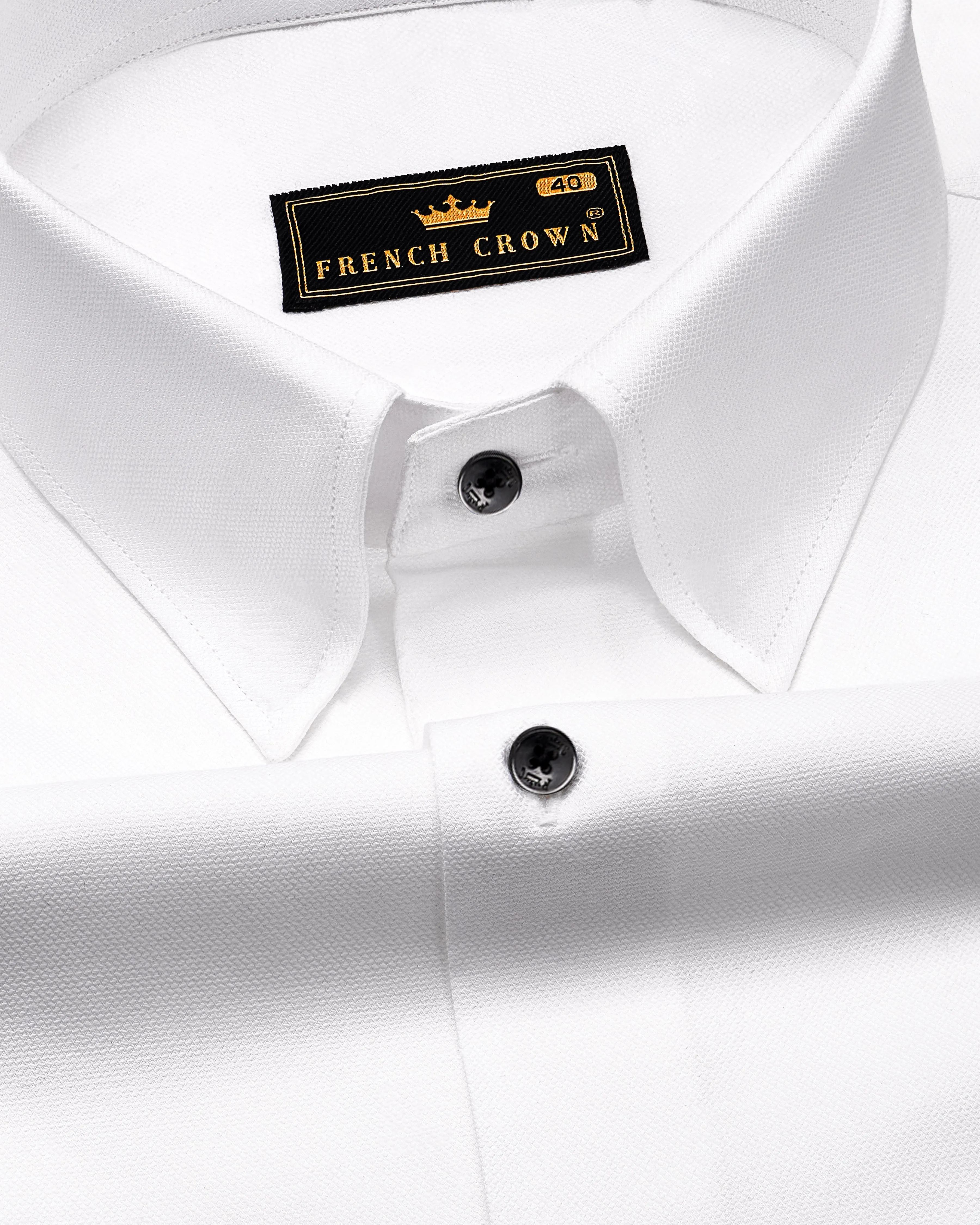 Bright White Royal Oxford Shirt sold by French Crown
