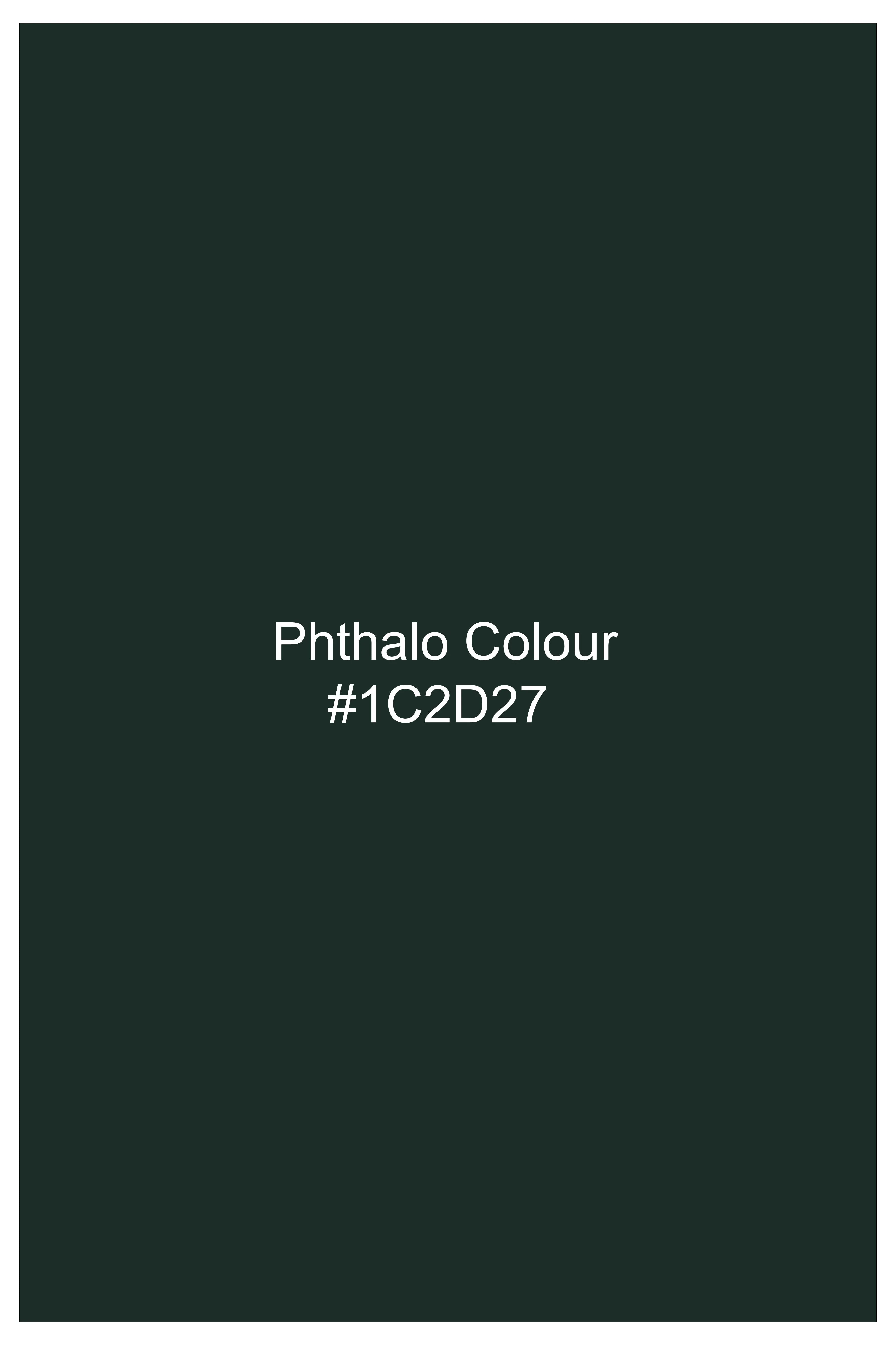 Noble-Phthalo Green Diamond Textured Wool Rich Slight Stretch Waistcoat sold by French Crown product image thumbnail 5