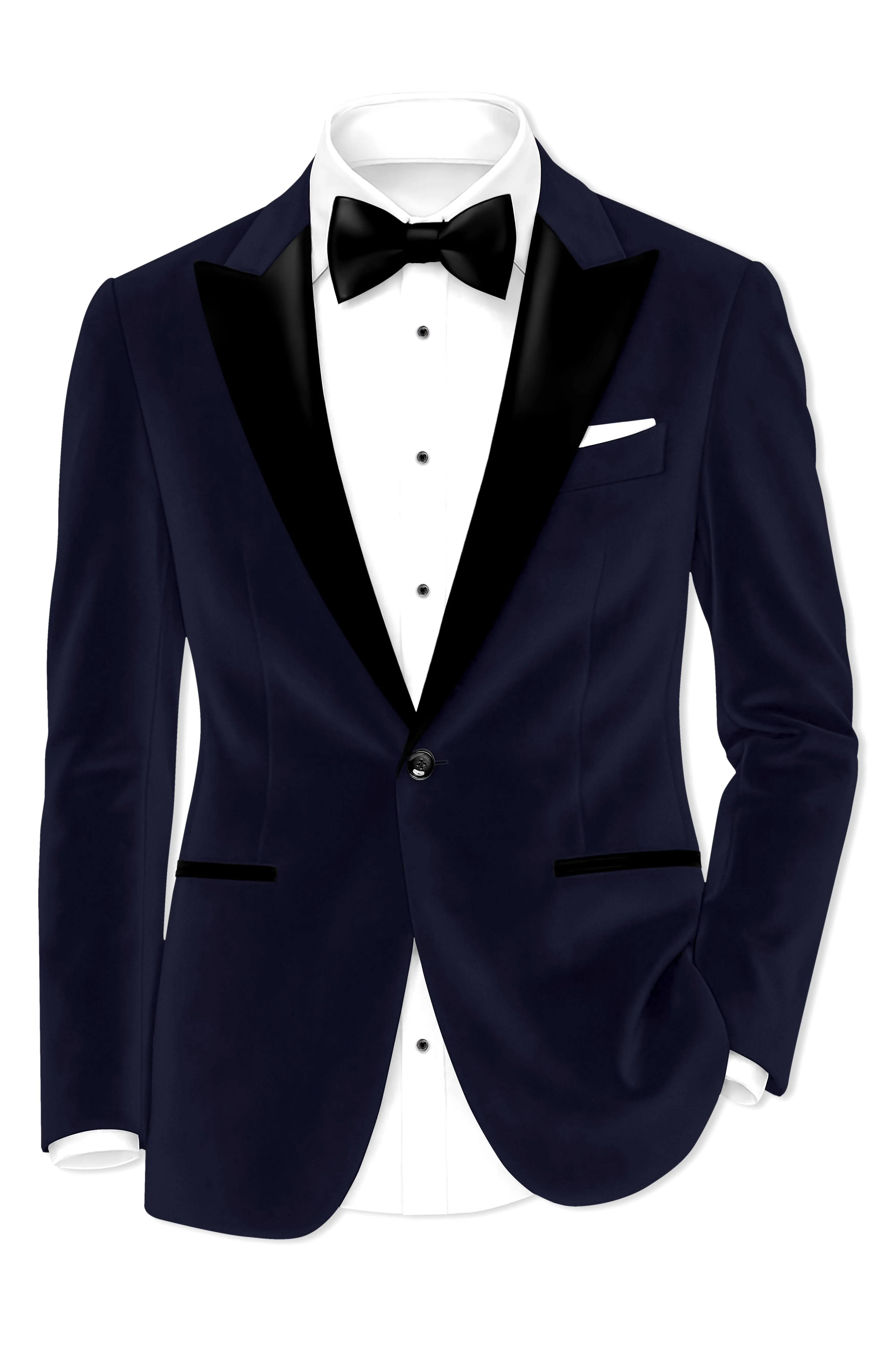 Torvian-Vulcan Purple Velvet Peak Lapel Tuxedo Blazer sold by French Crown product image thumbnail 2