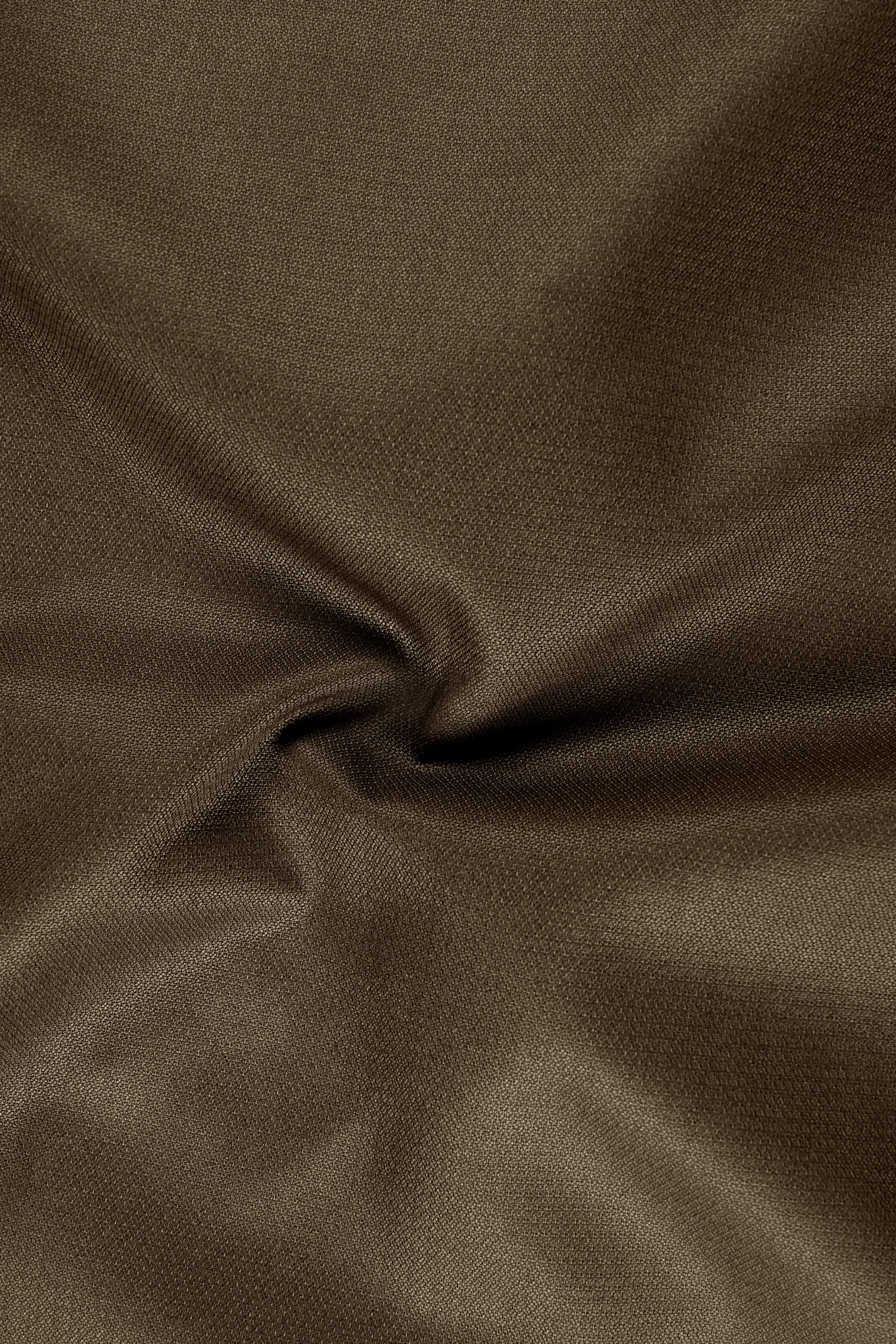 Vireo-Taupe Brown Diamond Textured Wool Rich Slight Stretch Double Breasted Suit sold by French Crown product image thumbnail 3