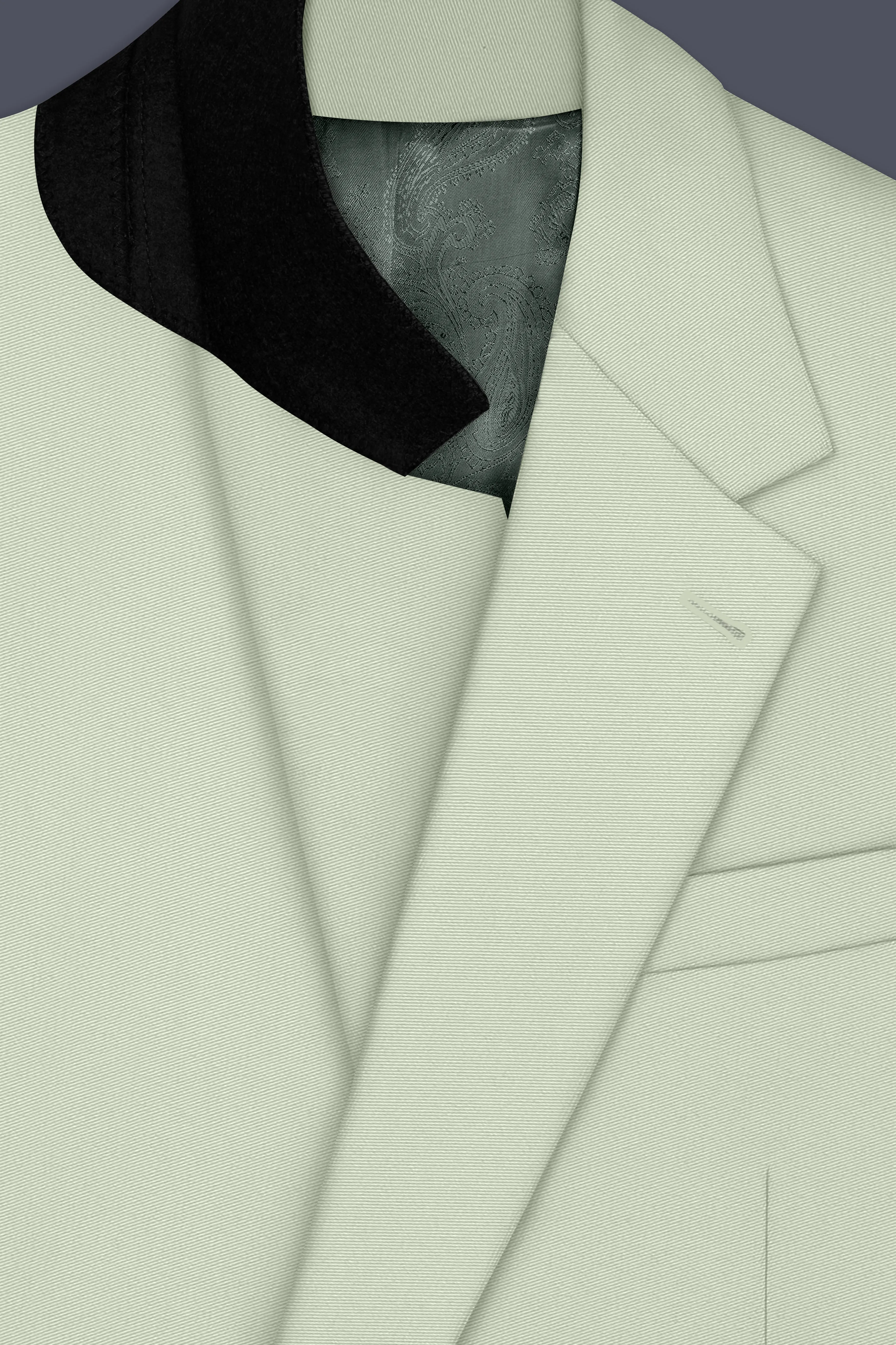 Breeze-Mint Green Slight Stretch Subtle Sheen Poly-Viscose Single Breasted Suit sold by French Crown product image thumbnail 5