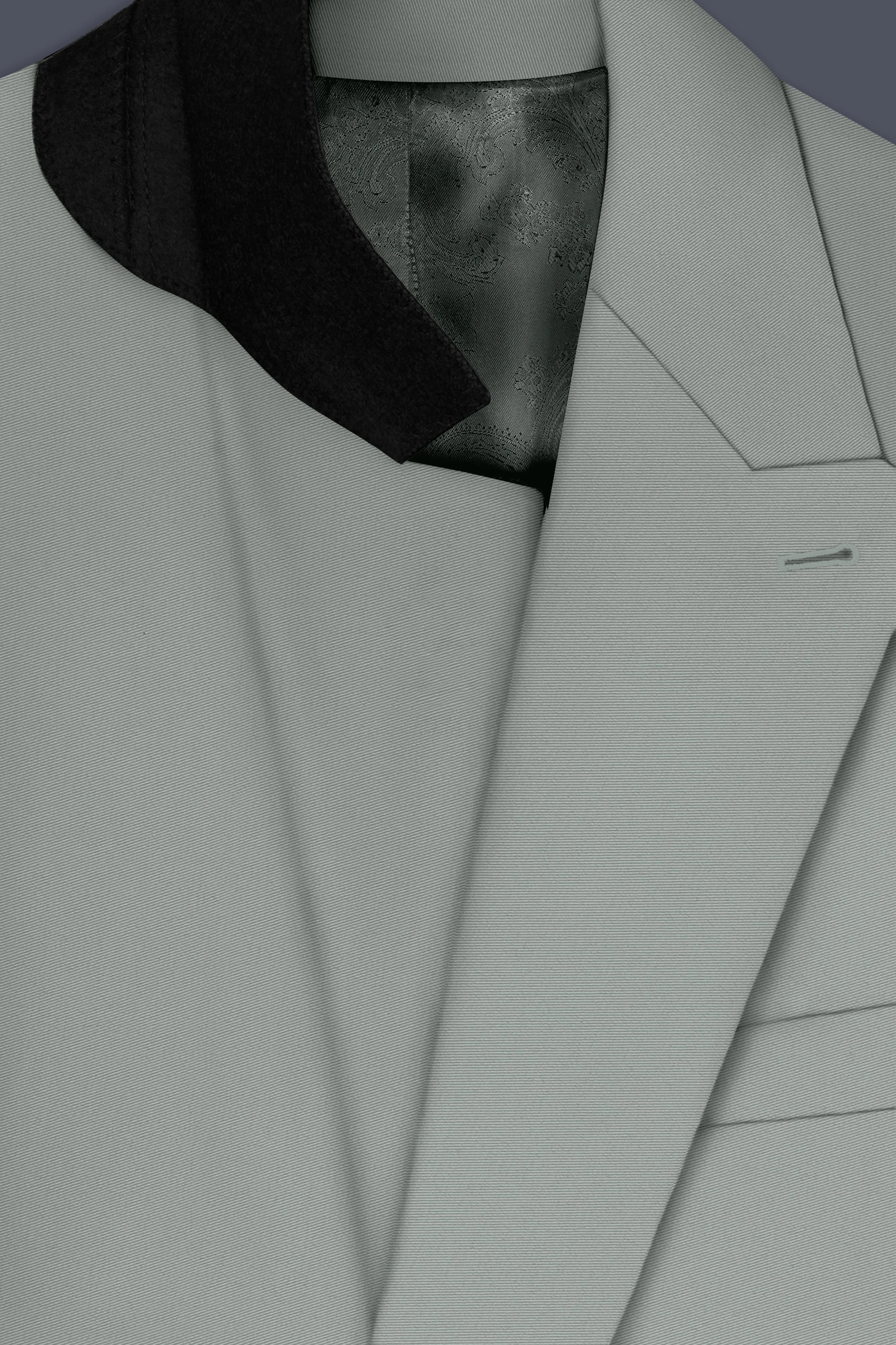 Beryl-Regent Green Slight Stretch Subtle Sheen Poly-Viscose Double Breasted Suit sold by French Crown product image thumbnail 5