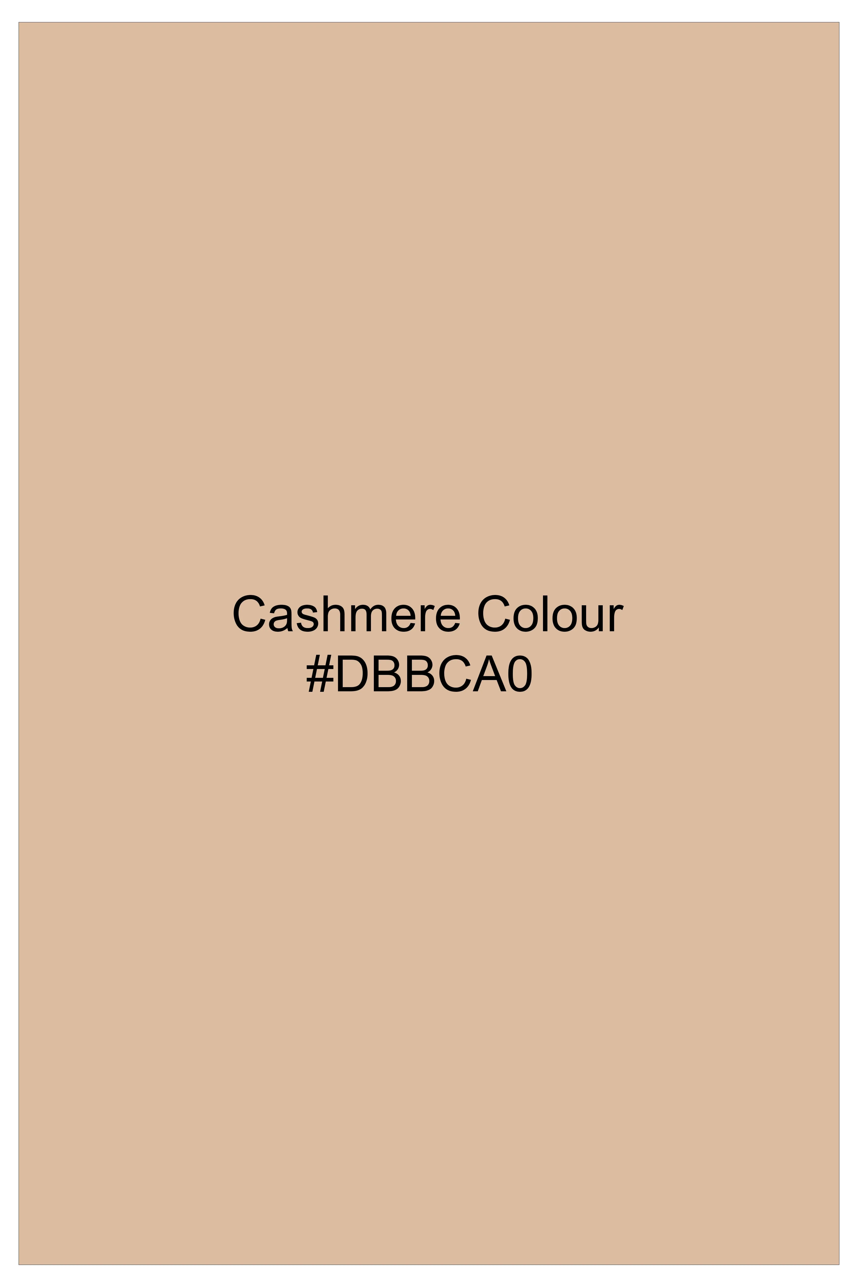 Ecru-Cashmere Cream Slight Stretch Subtle Sheen Poly-Viscose Waistcoat sold by French Crown product image thumbnail 5