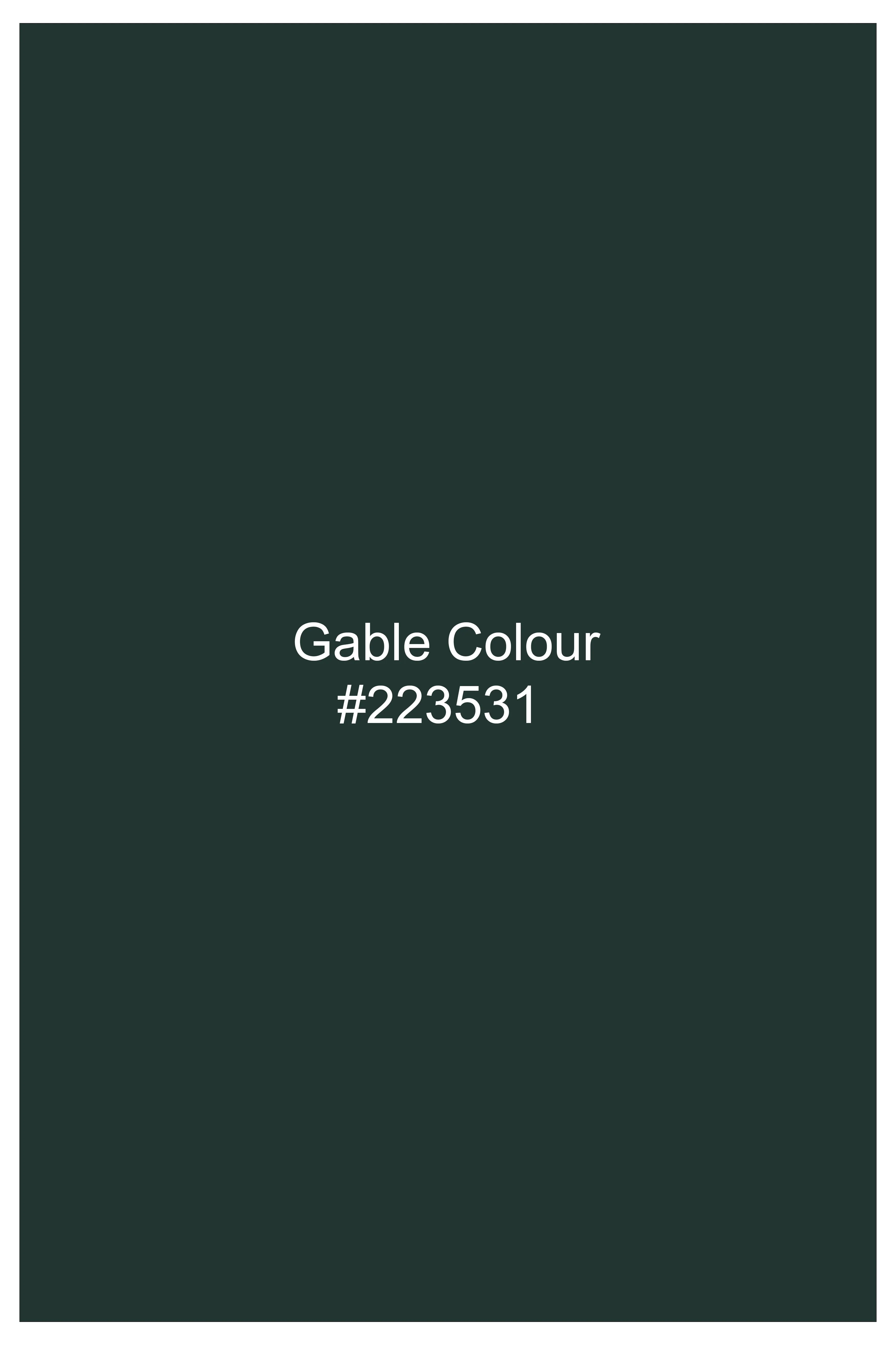 Viridian-Gable Green Slight Stretch Subtle Sheen Poly-Viscose Waistcoat sold by French Crown product image thumbnail 5