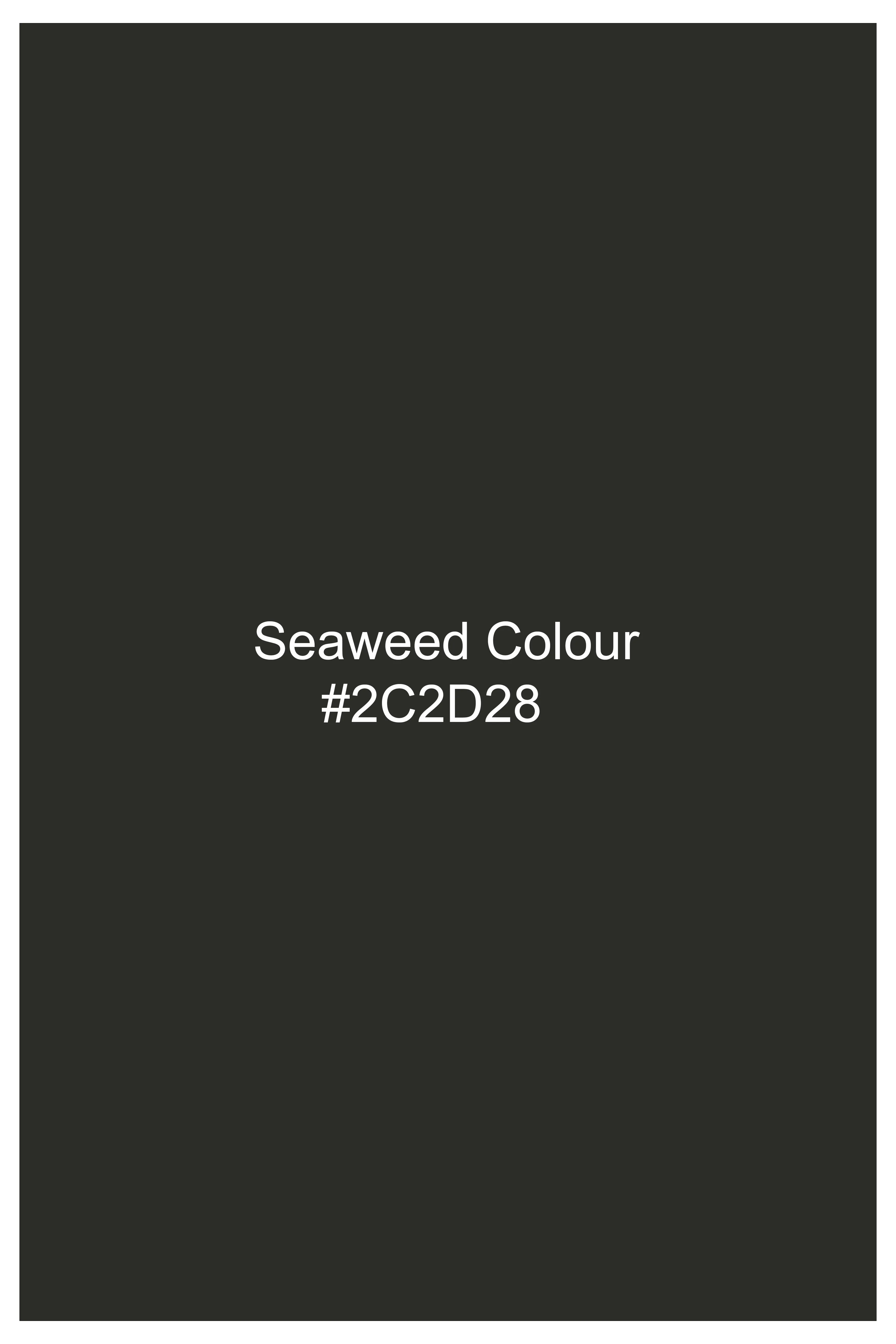 Emeron-Seaweed Green Slight Stretch Subtle Sheen Poly-Viscose Waistcoat sold by French Crown product image thumbnail 5