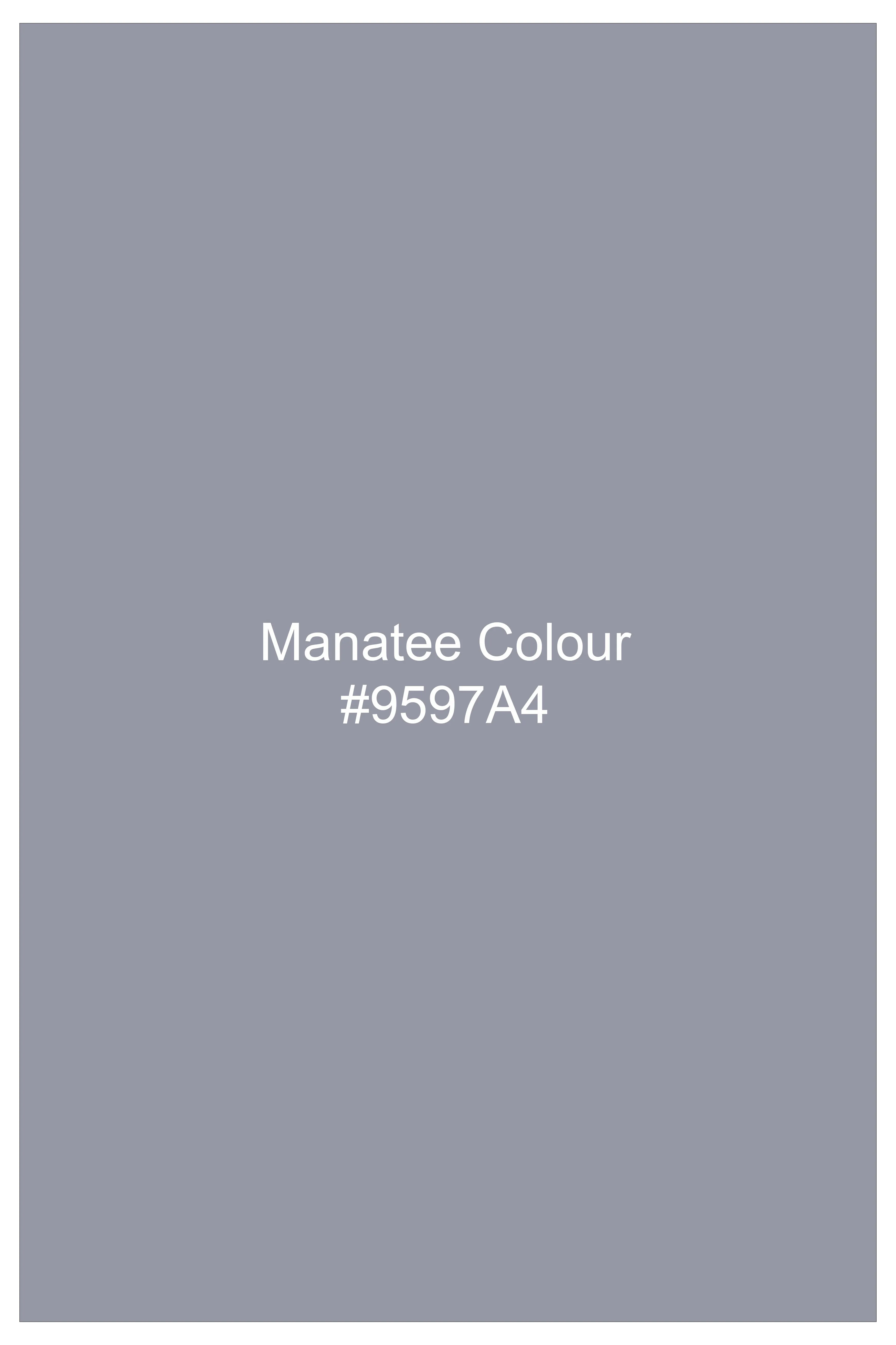 Ashvaro-Manatee Gray Slight Stretch Subtle Sheen Poly-Viscose Waistcoat sold by French Crown product image thumbnail 5