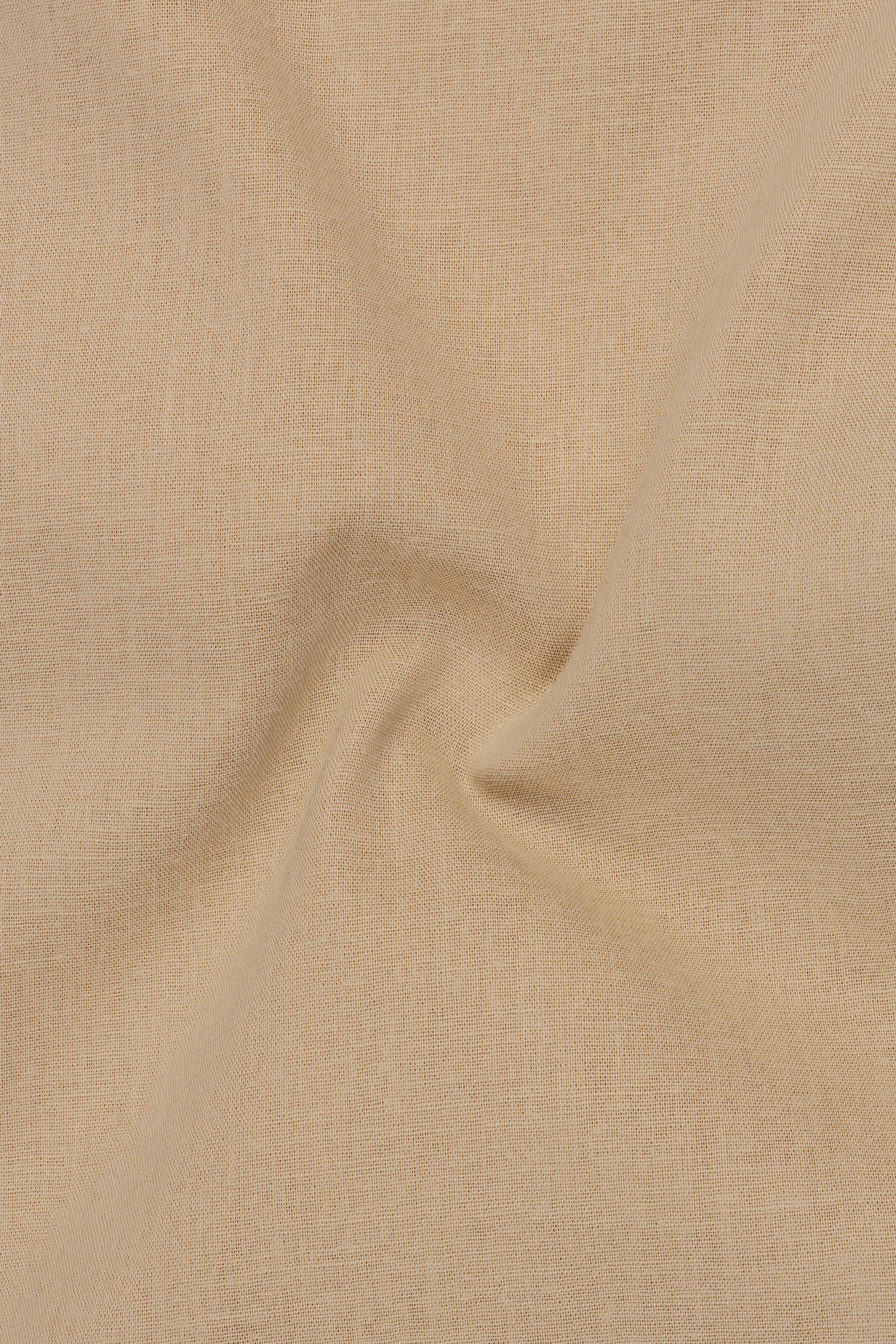 Rustique-Mongoose Brown Luxurious Linen Casual Shirt sold by French Crown product image thumbnail 3