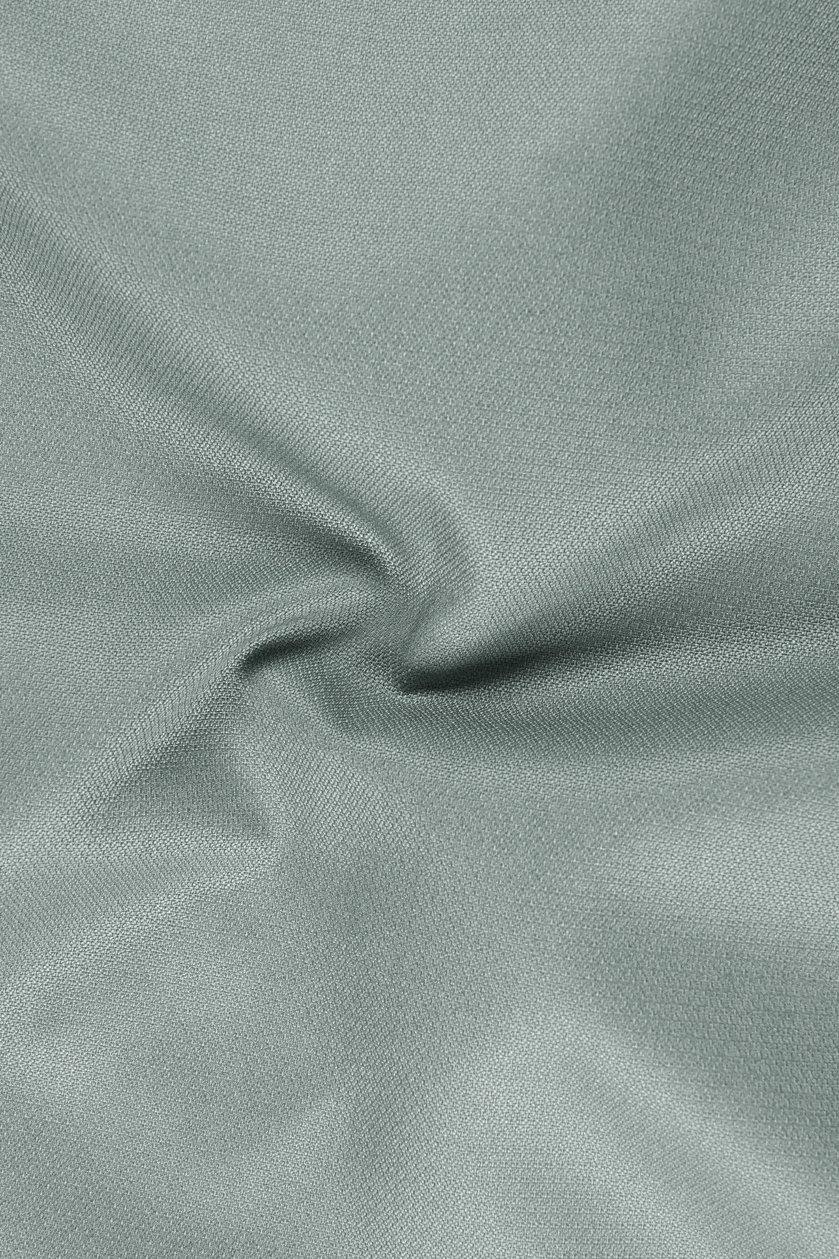 Sylvan-Cascade Green Diamond Textured Wool Rich Slight Stretch Double Breasted Suit sold by French Crown product image thumbnail 3
