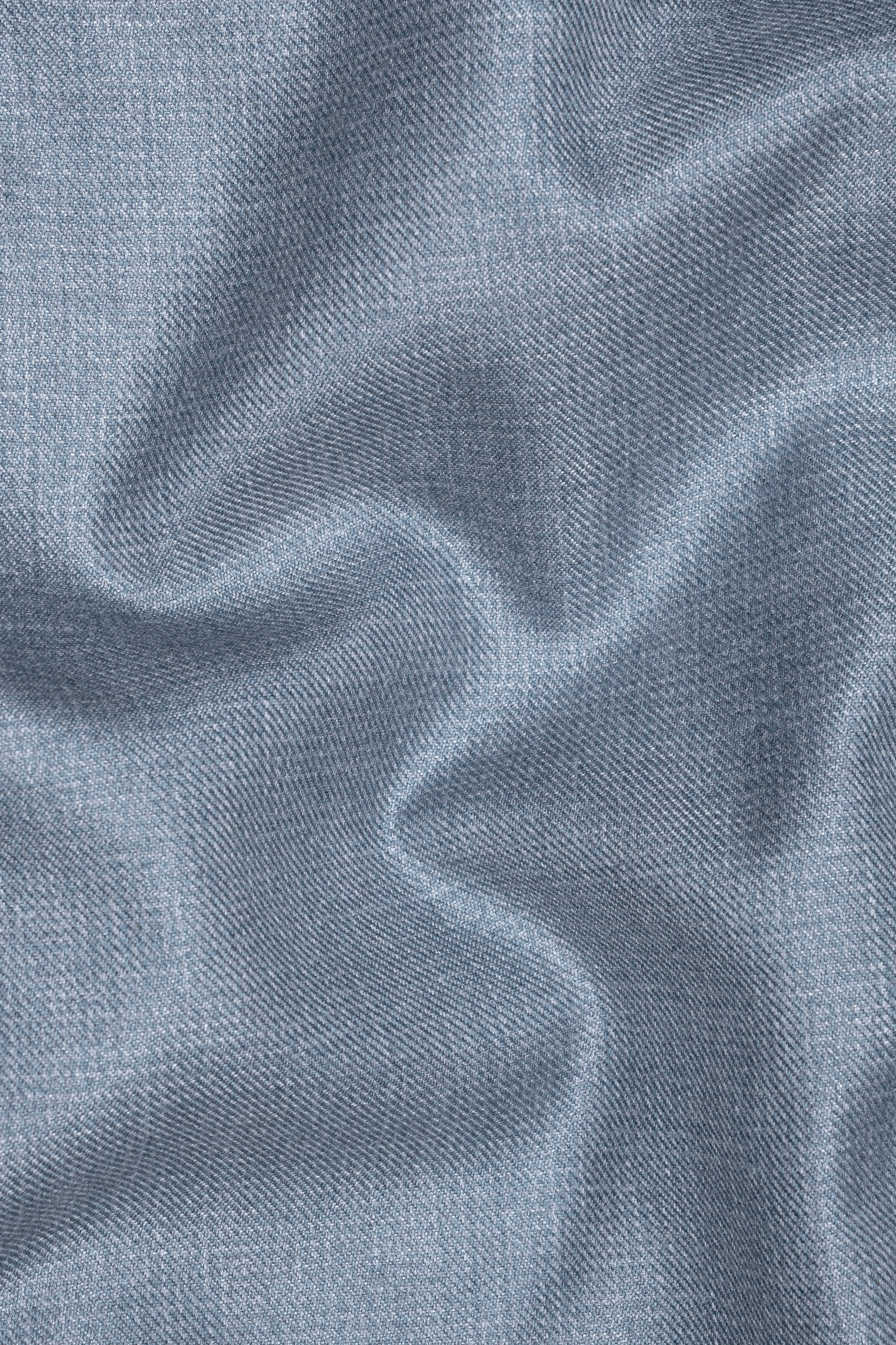 Bluish Wool Rich Waistcoat sold by French Crown product image thumbnail 3